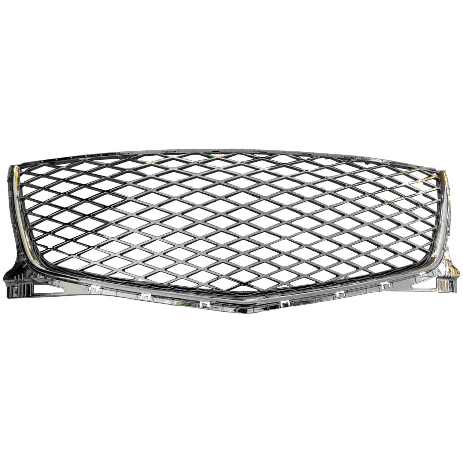 For 2021 2022 2023 Genesis GV80 Front Bumper Upper Grille Grill Assembly Silver ABS Plastic 86351T6000