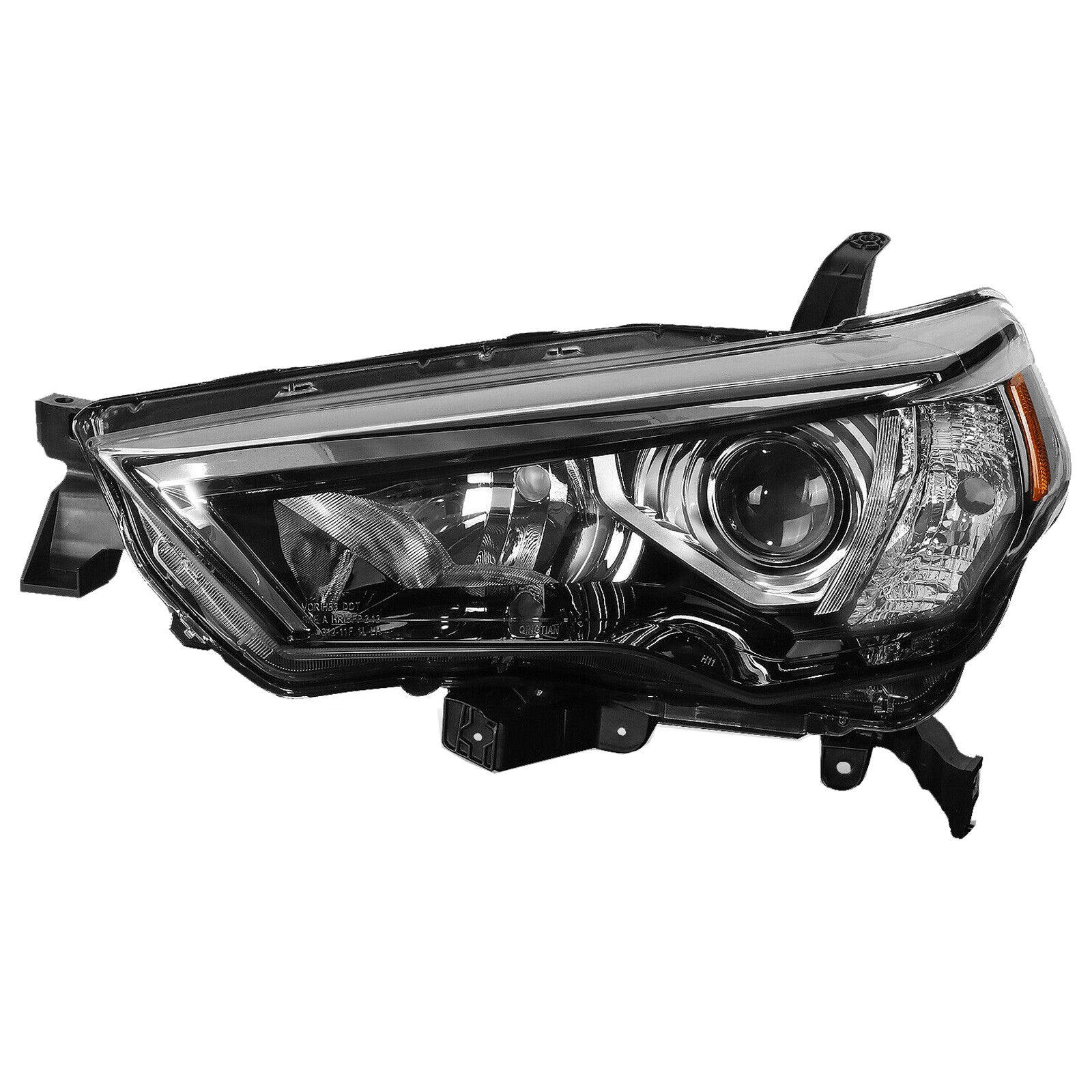 For 2014 2015 2016 2017 2018 2019 2020 2021 Toyota 4Runner Headlight Assembly Halogen Chrome Housing Driver Side