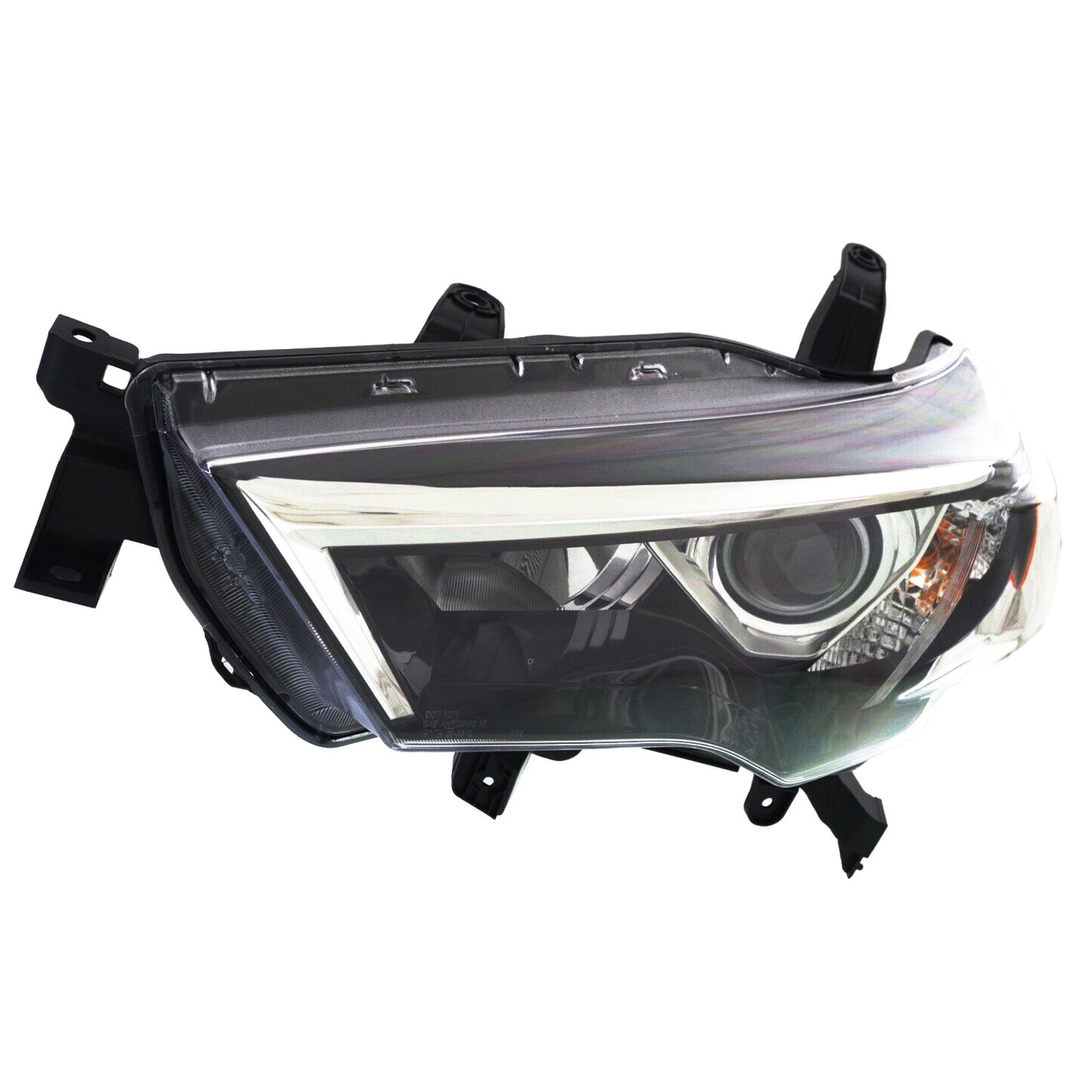 For 2014 2015 2016 2017 2018 2019 2020 2021 Toyota 4Runner Headlight Assembly Halogen Chrome Housing Driver Side