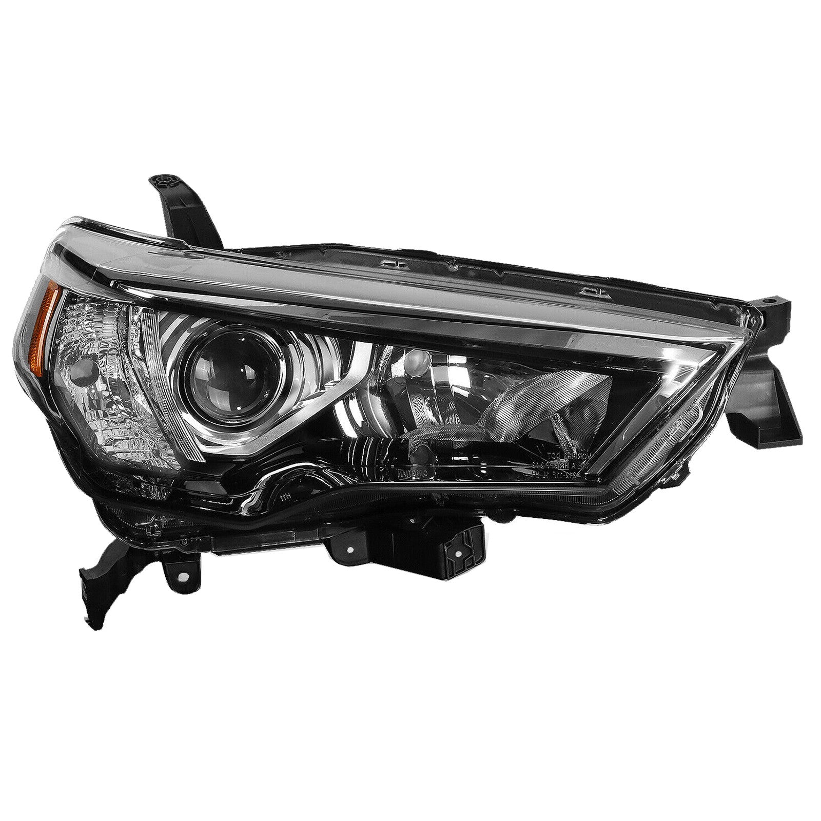 For 2014 2015 2016 2017 2018 2019 2020 2021 Toyota 4Runner Headlight Assembly Halogen Chrome Housing Passenger Side