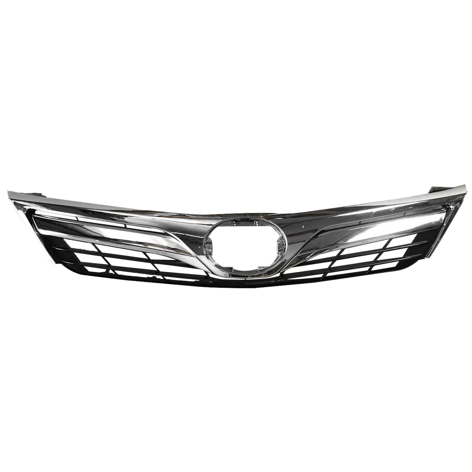 2012 2013 2014 Toyota Camry L LE XLE Front Upper Bumper Grille with Chrome Trim