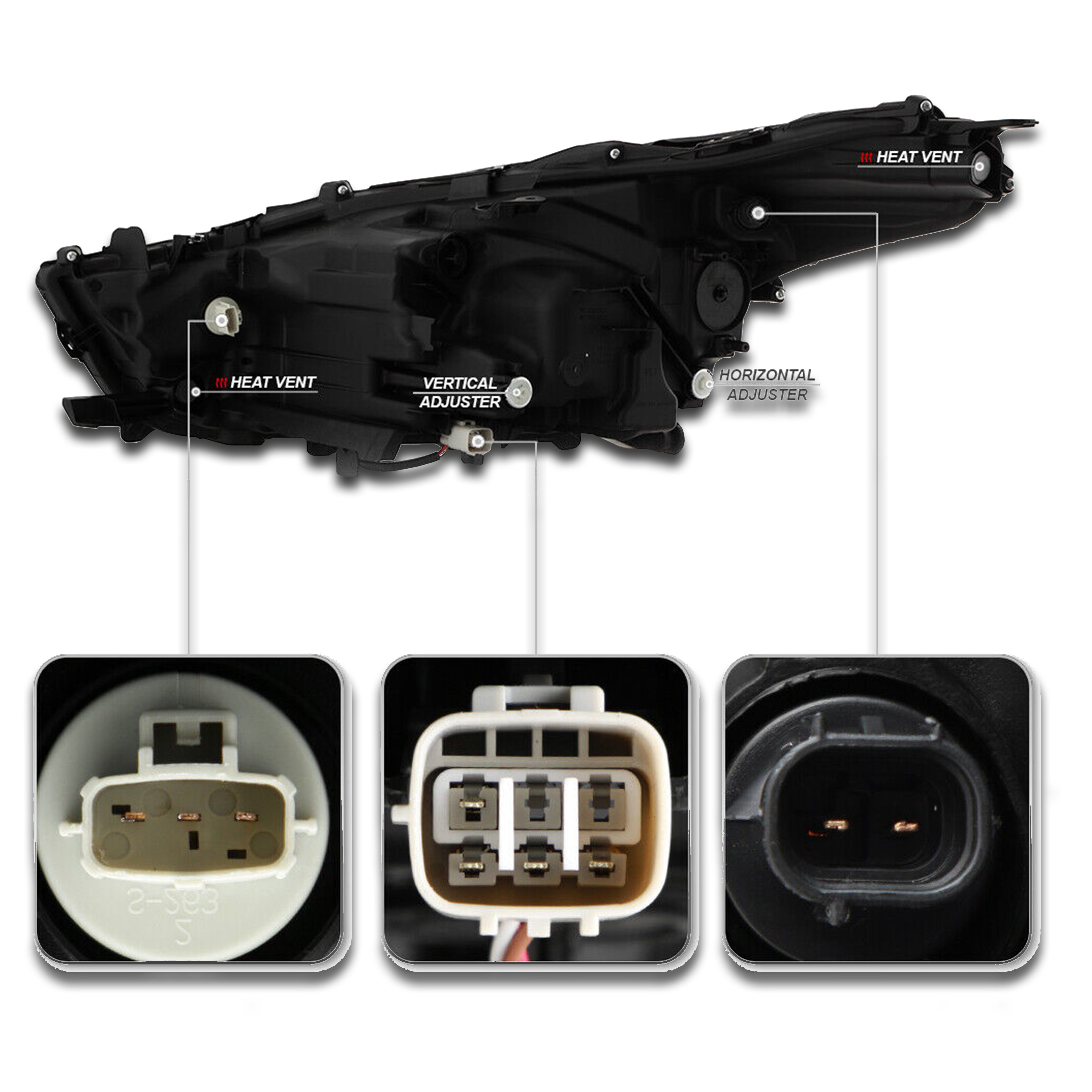 For 2020 2021 2022 2023 Toyota Highlander LED Projector Headlight Headlamp Assembly Right Passenger Side RH TO2503303