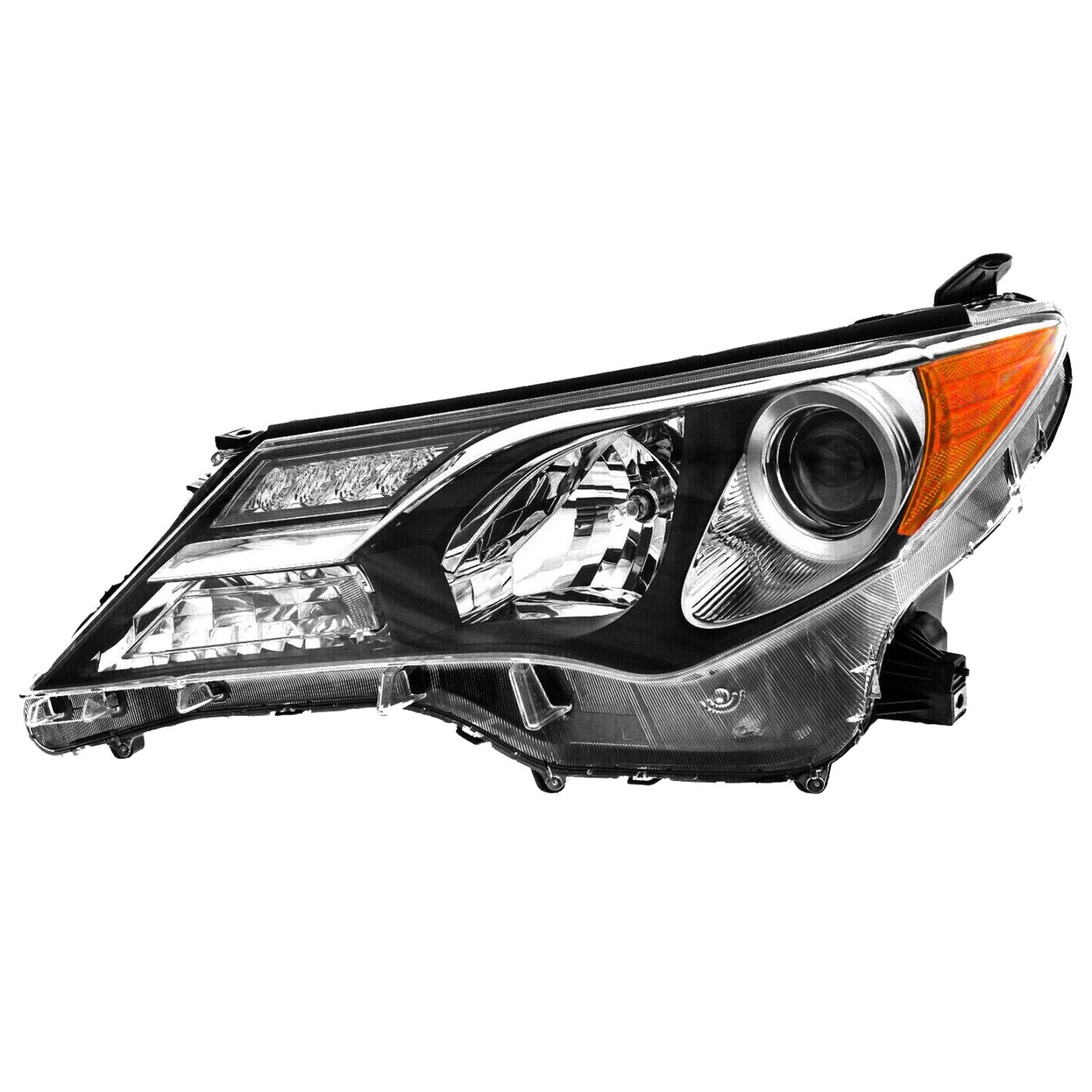 For 2013 2014 2015 Toyota RAV4 Headlight Assembly Halogen Chrome Left Driver Side 811500R042