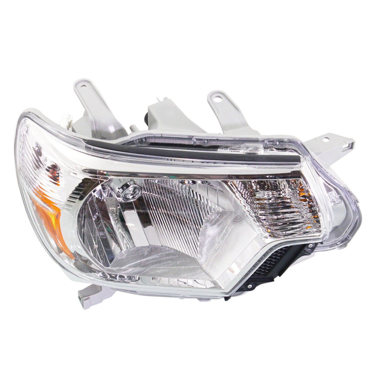 2012 2015 Toyota Tacoma Headlight Assembly Halogen Chrome Housing Driver Side by AutoModed