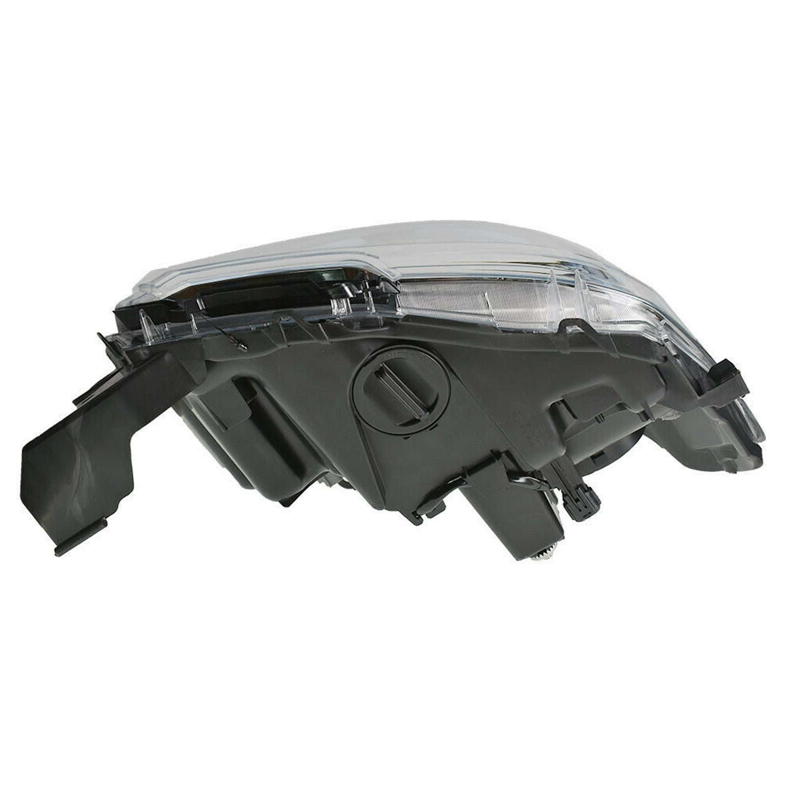 2016 2022 Toyota Tacoma Headlight Assembly Halogen with LED DRL Black Chrome Housing Passenger Side by AutoModed