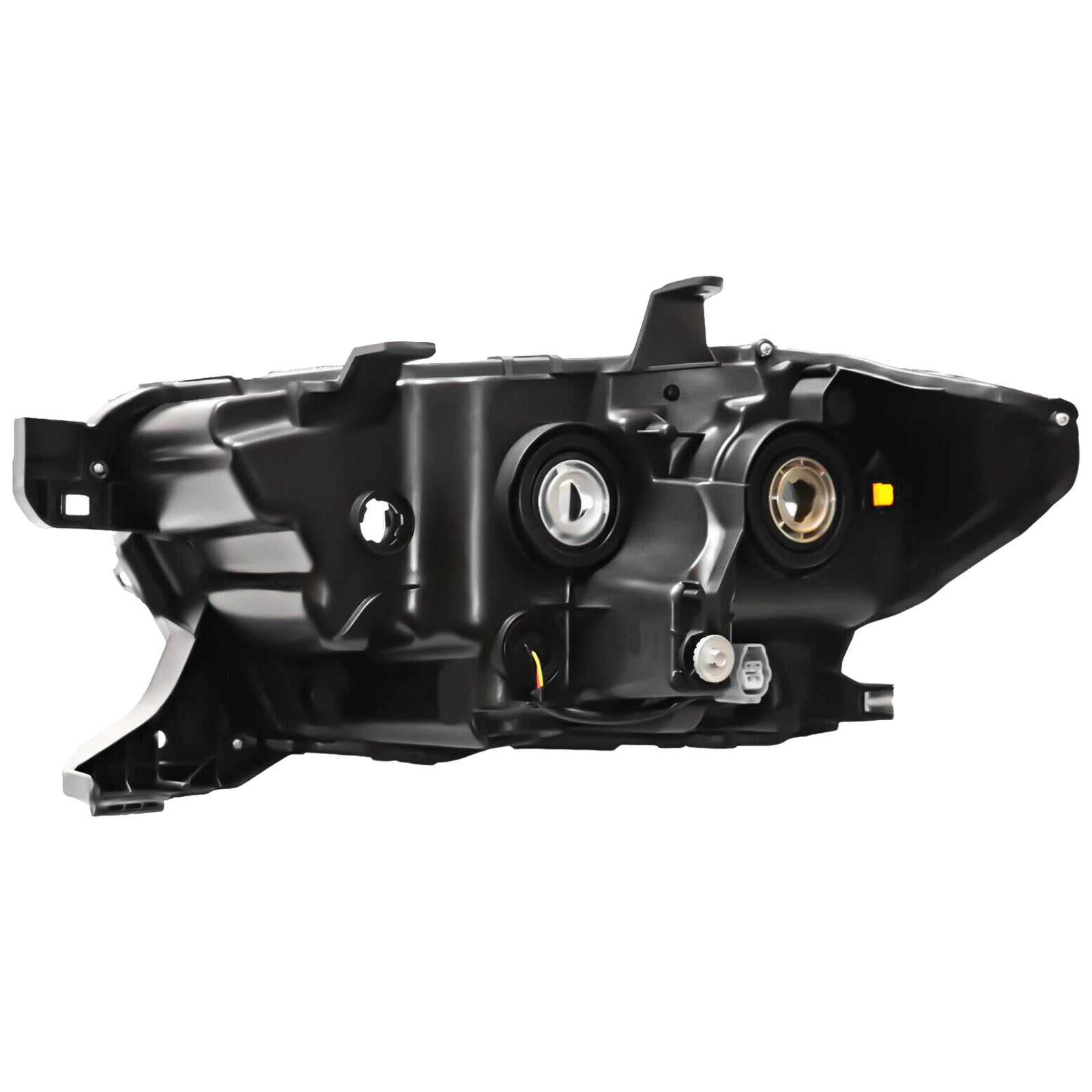 2016 2022 Toyota Tacoma Headlight Assembly Halogen with LED DRL Black Housing Driver Side by AutoModed