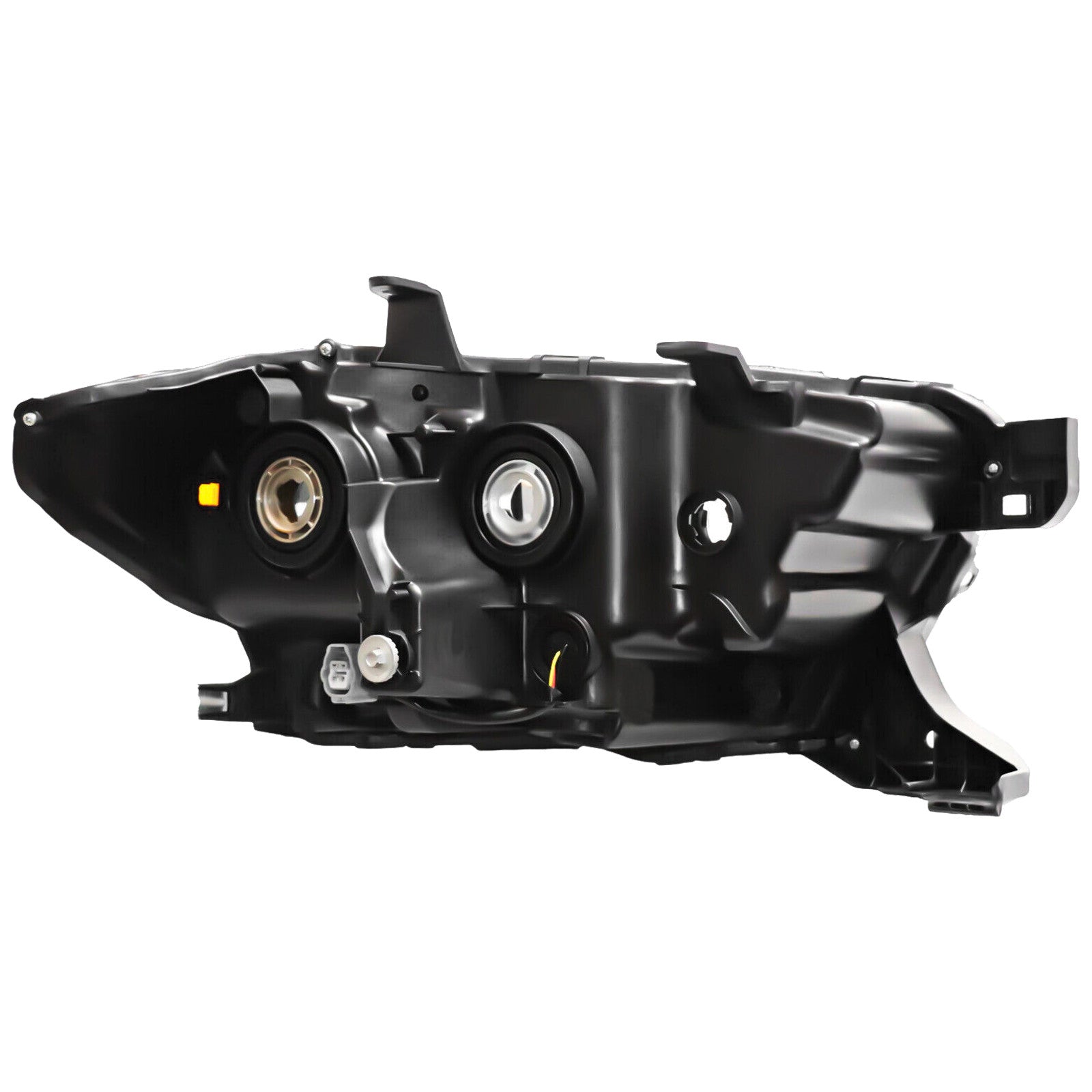 2016 2022 Toyota Tacoma Headlight Assembly Halogen with LED DRL Black Housing Passenger Side by AutoModed