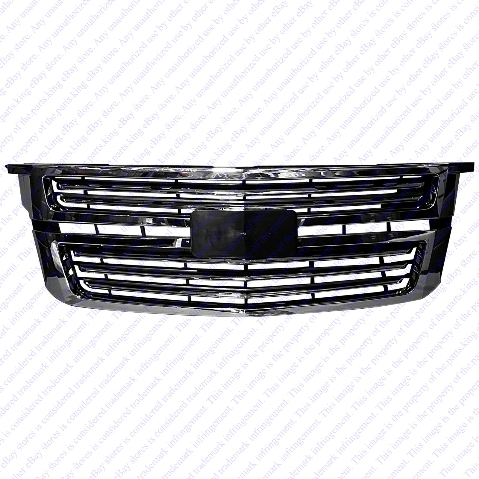 For 2015 2016 2017 2018 2019 2020 Chevrolet Tahoe Suburban Front Upper Grille Assembly Set