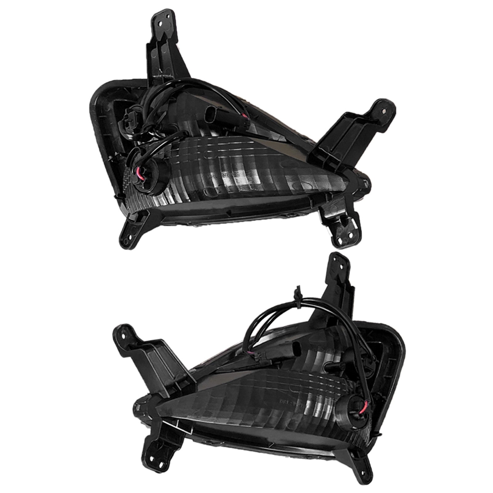 For 2019 2020 2021 2022 Chevrolet Spark LS Fog Light Lamp DRL with Cover Bezel Left Right Pair