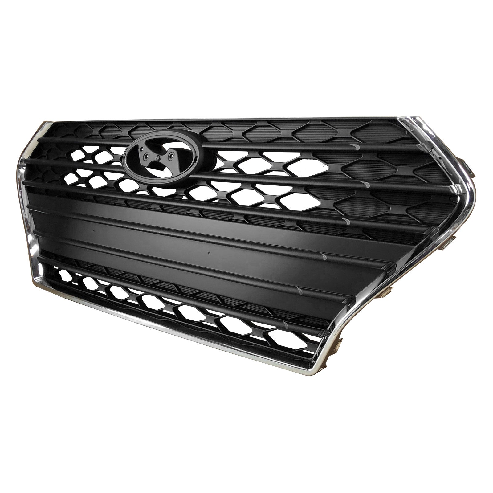 For 2018 2019 2020 2021 Hyundai Accent Front Upper Bumper Grille with Chrome Trim