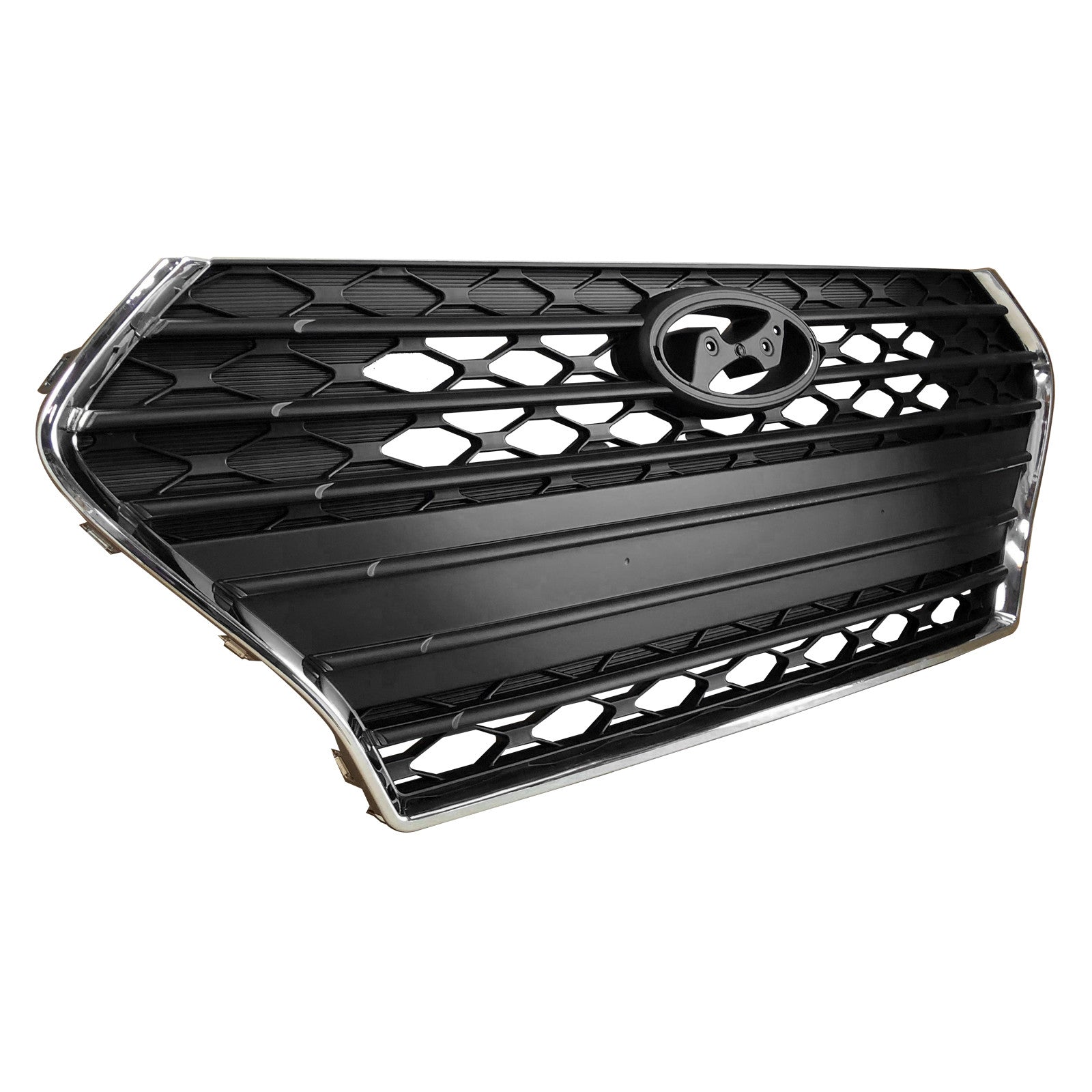 For 2018 2019 2020 2021 Hyundai Accent Front Upper Bumper Grille with Chrome Trim