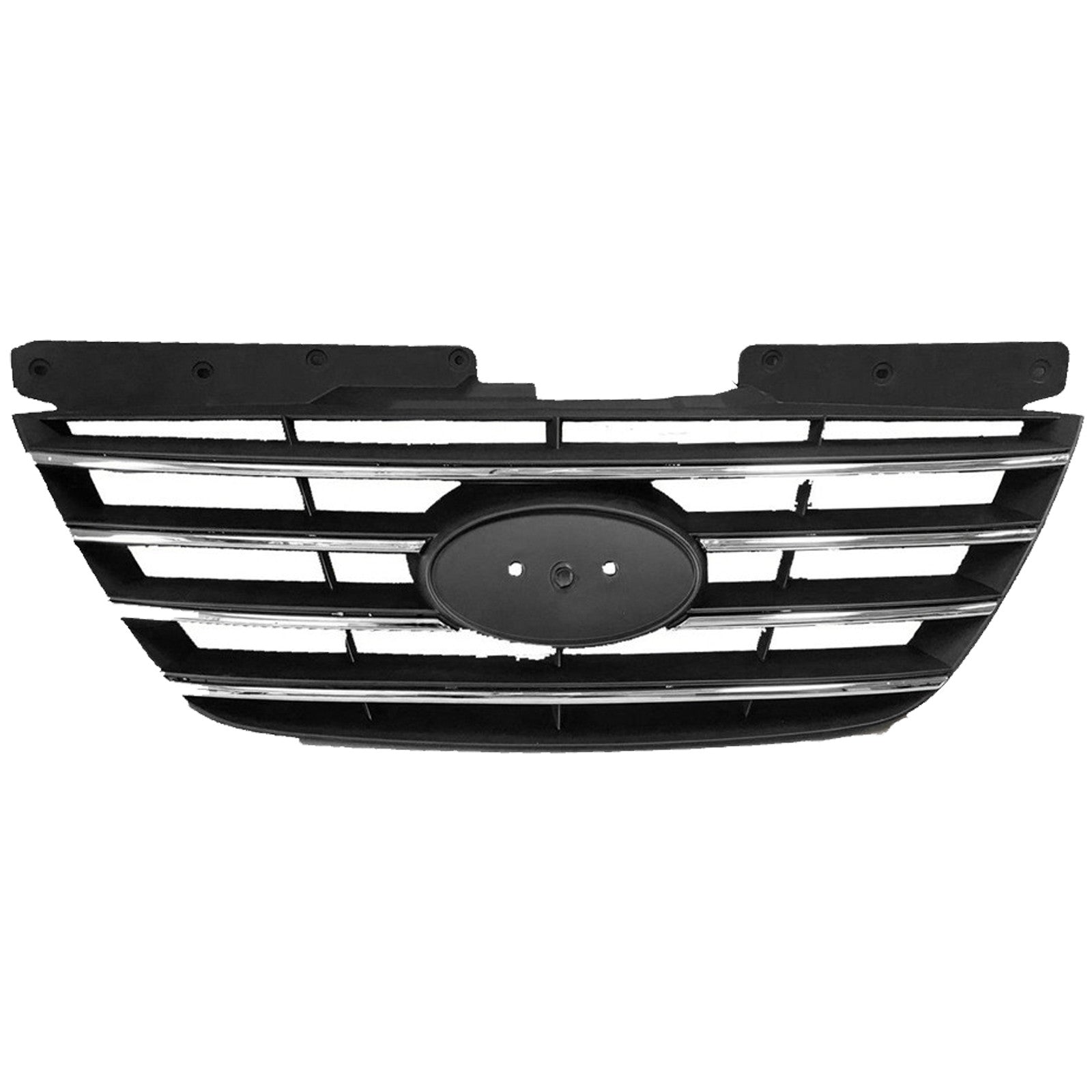 2009 2010 Hyundai Sonata Front Upper Bumper Grille with Chrome Trim