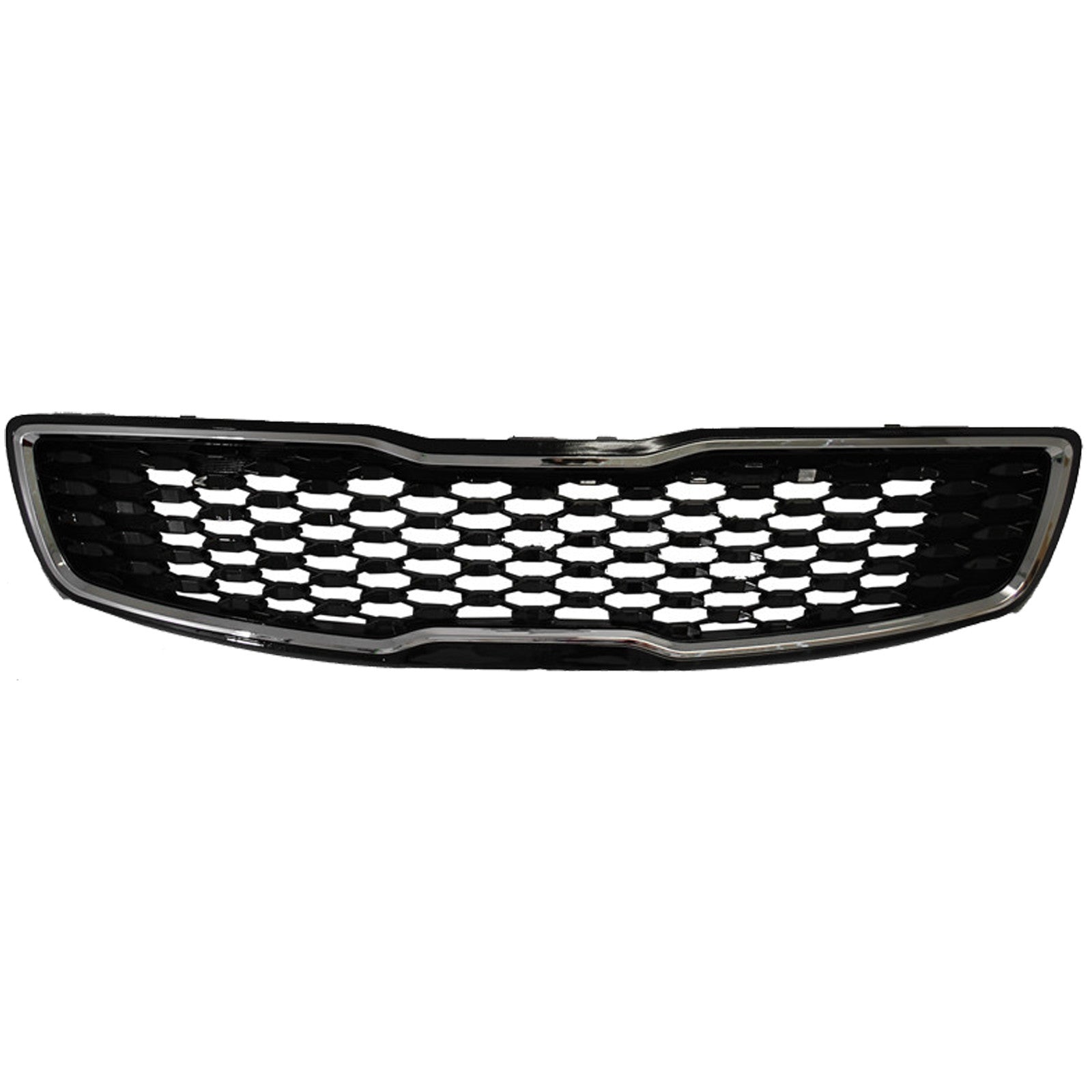 For 2017 2018 Kia Forte5 Hatchback Front Upper Bumper Grille with Chrome Trim