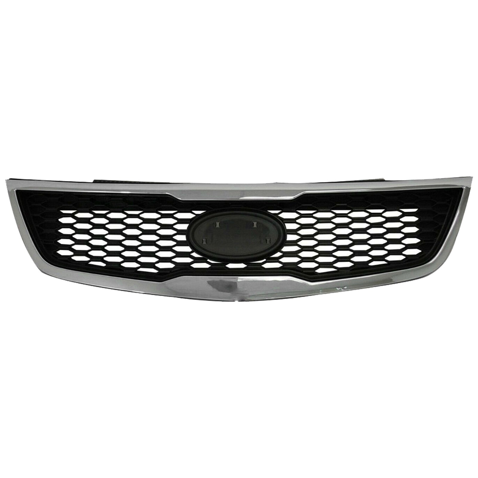 2011 2012 2013 Kia Forte Front Upper Bumper Grille with Chrome Trim