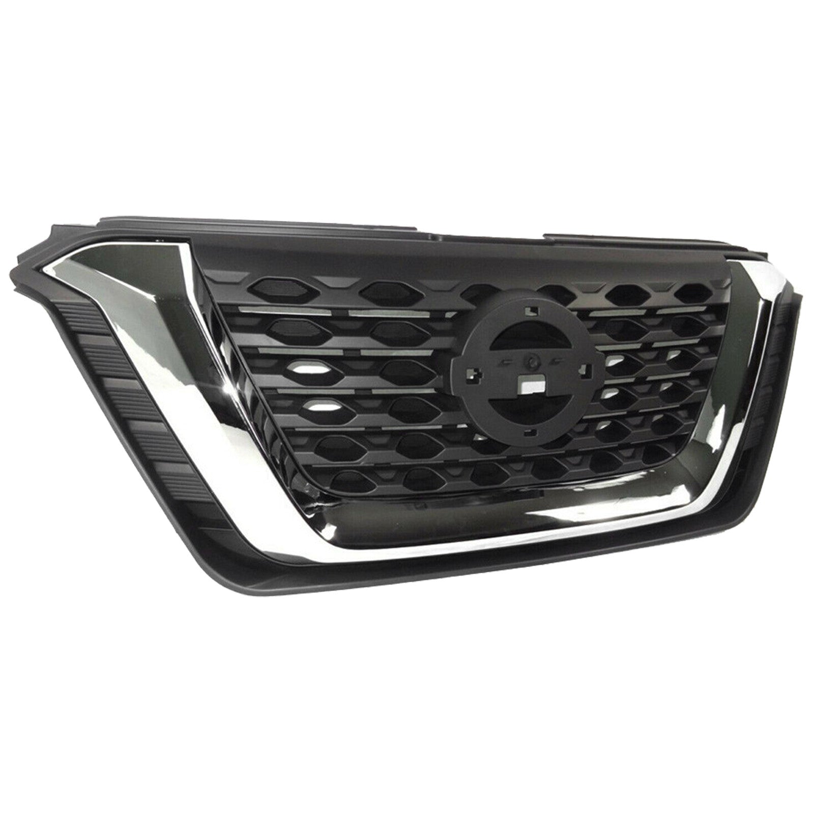 For 2018 2019 2020 Nissan Kicks S SV Hatchback Front Upper Bumper Grille with Chrome Trim