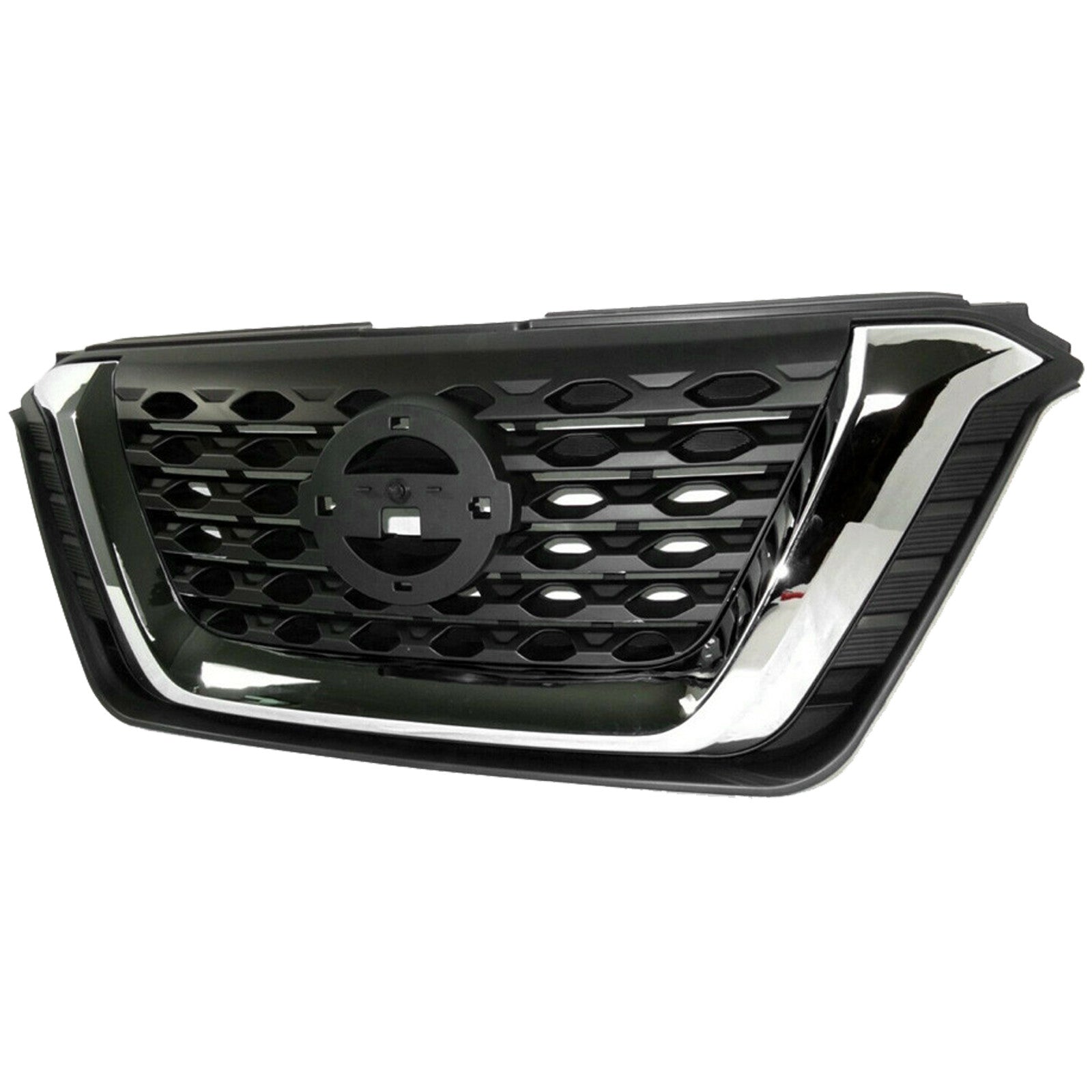 For 2018 2019 2020 Nissan Kicks S SV Hatchback Front Upper Bumper Grille with Chrome Trim