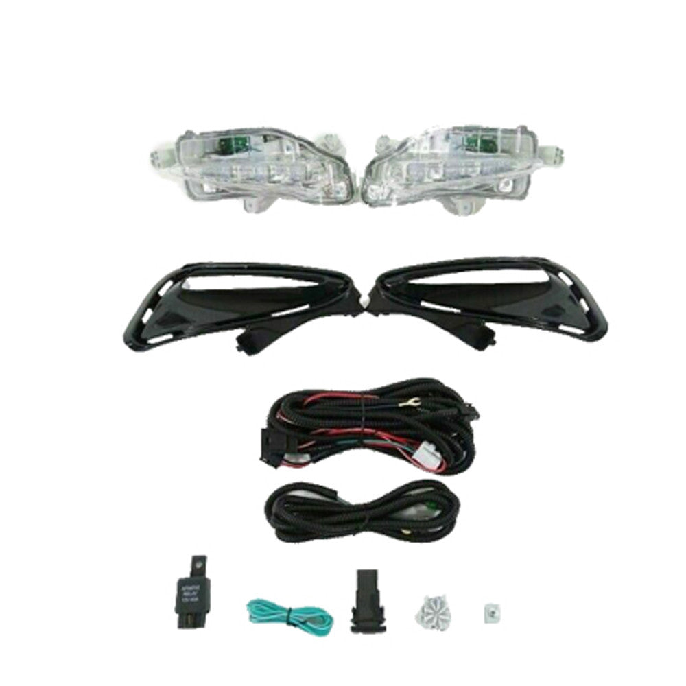 For 2017 2018 2019 Toyota Corolla LE XLE CE Sedan Front LED DRL Daytime Running Lights Set