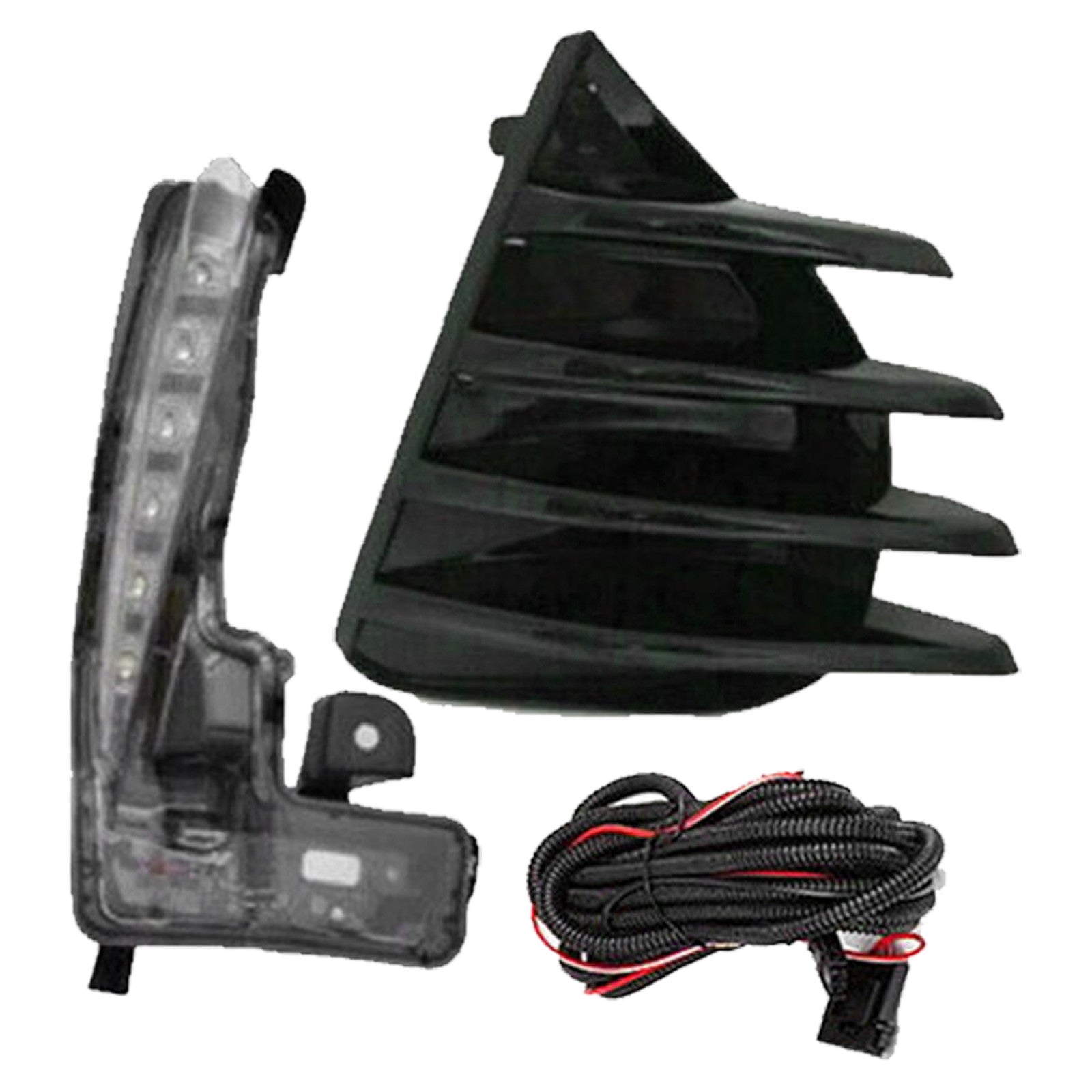 For 2017 2018 2019 Toyota Corolla SE XSE LED Daytime Driving Light Fog Lamp Assembly with Covers Bezels Set