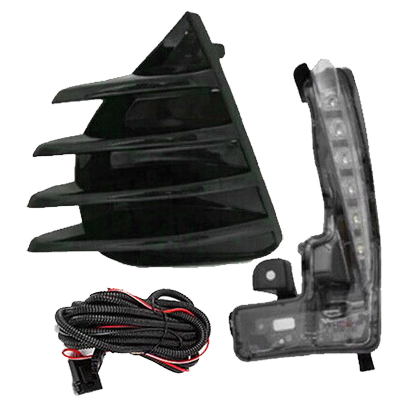 For 2017 2018 2019 Toyota Corolla SE XSE LED Daytime Driving Light Fog Lamp Assembly with Covers Bezels Set