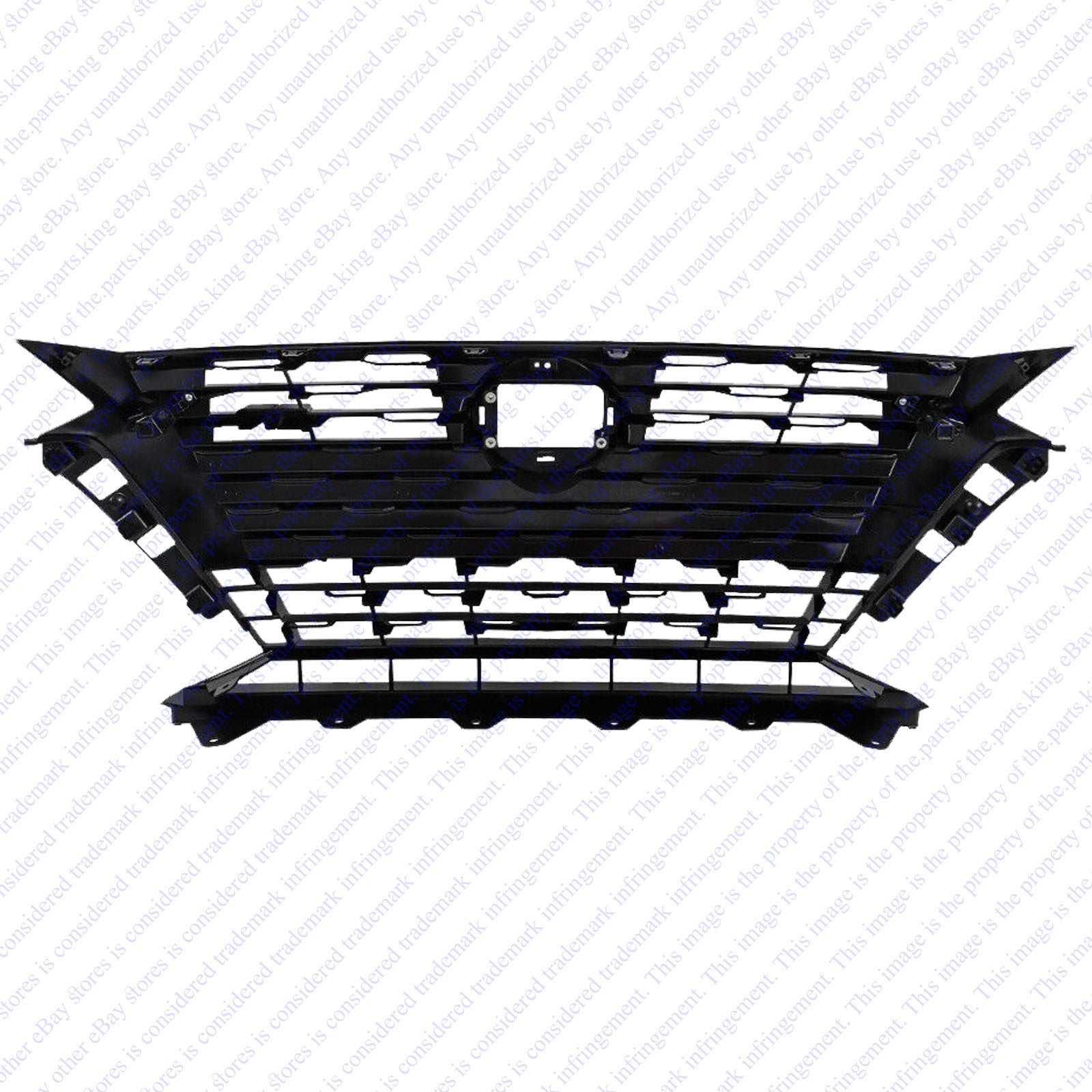 For 2023 2024 2025 Nissan Altima SR Front Bumper Upper Grille & Grille Molding Set