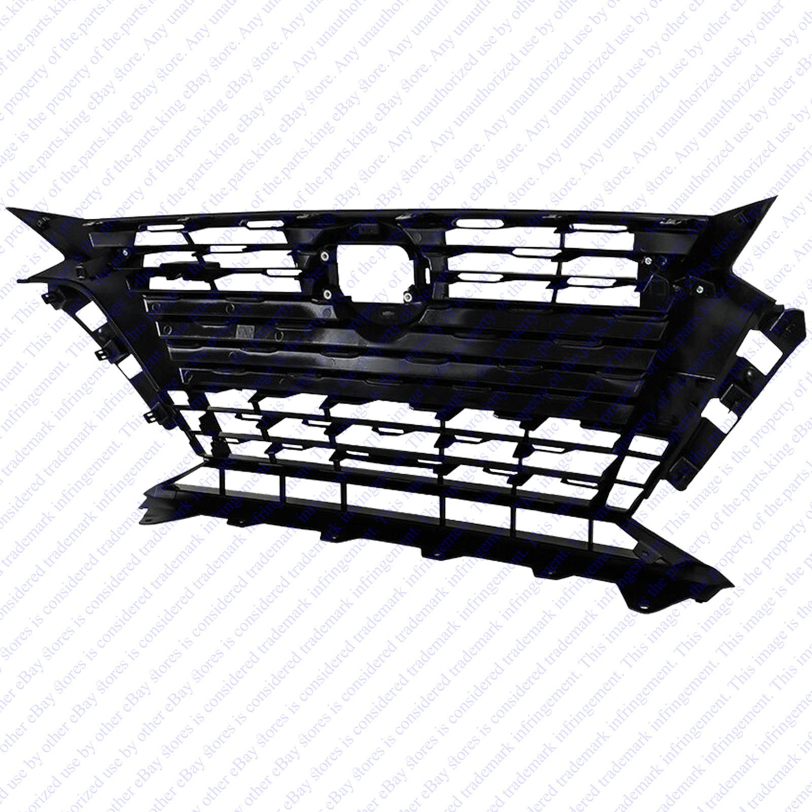 For 2023 2024 2025 Nissan Altima SR Front Bumper Upper Grille & Grille Molding Set