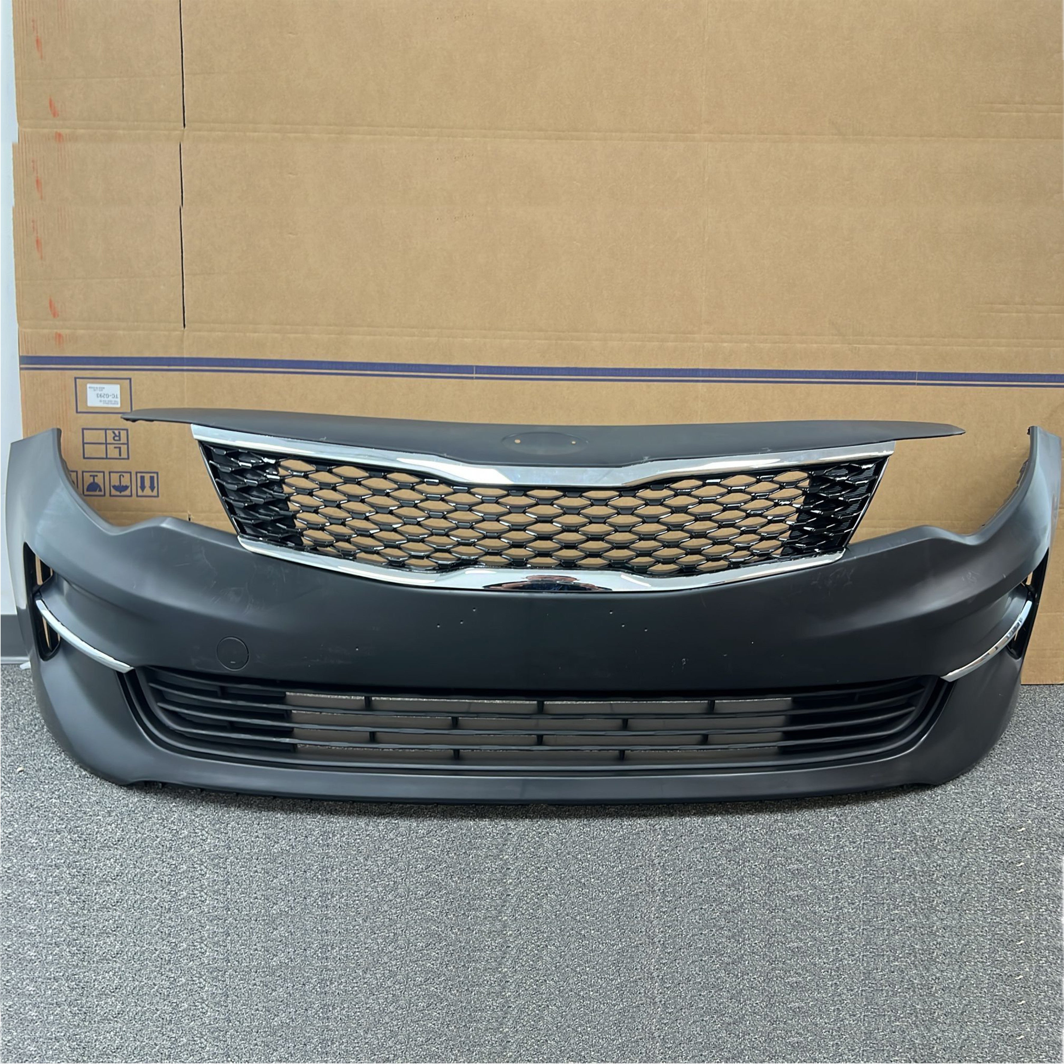 For 2016 2017 2018 Kia Optima Front Lower Grille and Bumper Cover Assembly Set 2pcs