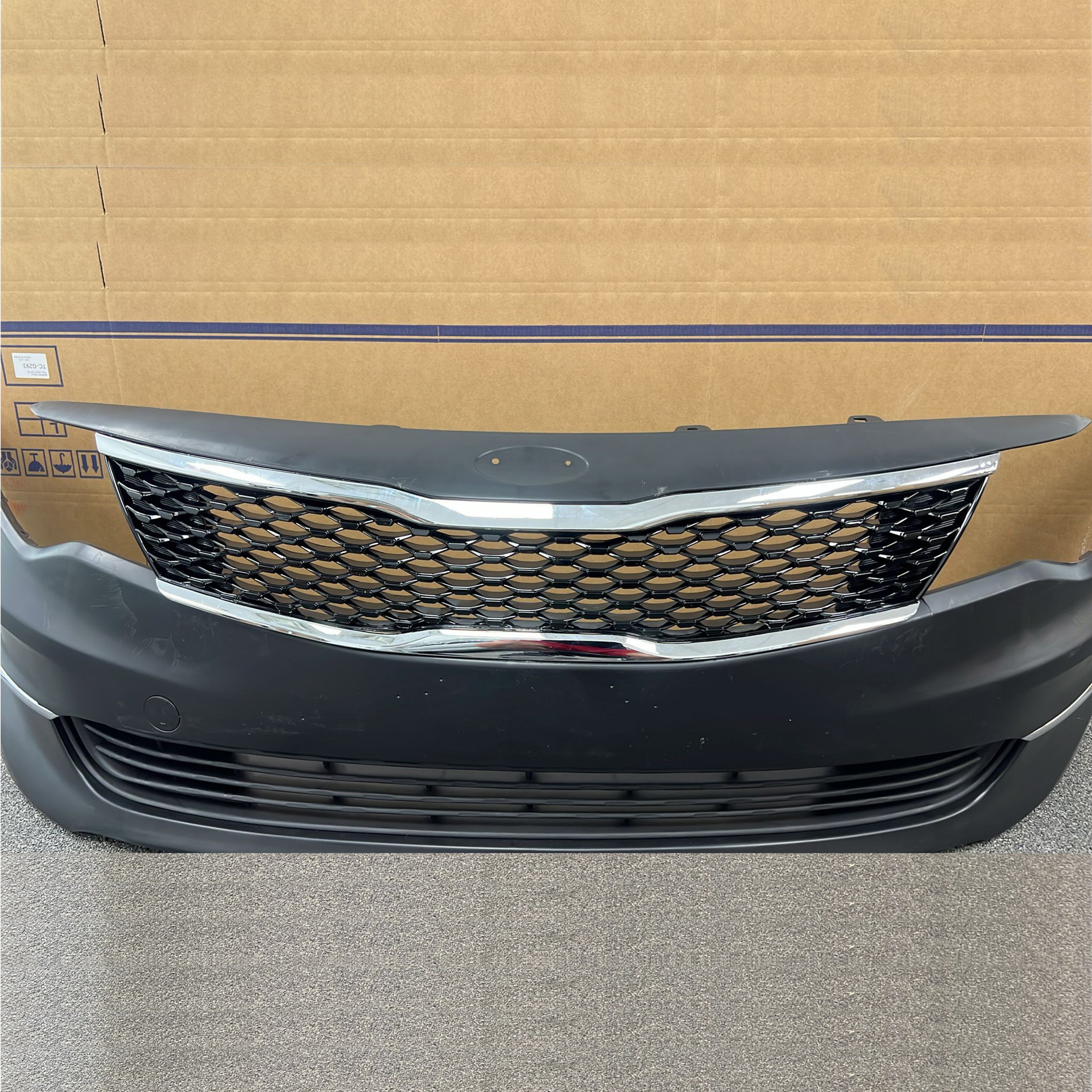 For 2016 2017 2018 Kia Optima Front Lower Grille and Bumper Cover Assembly Set 2pcs