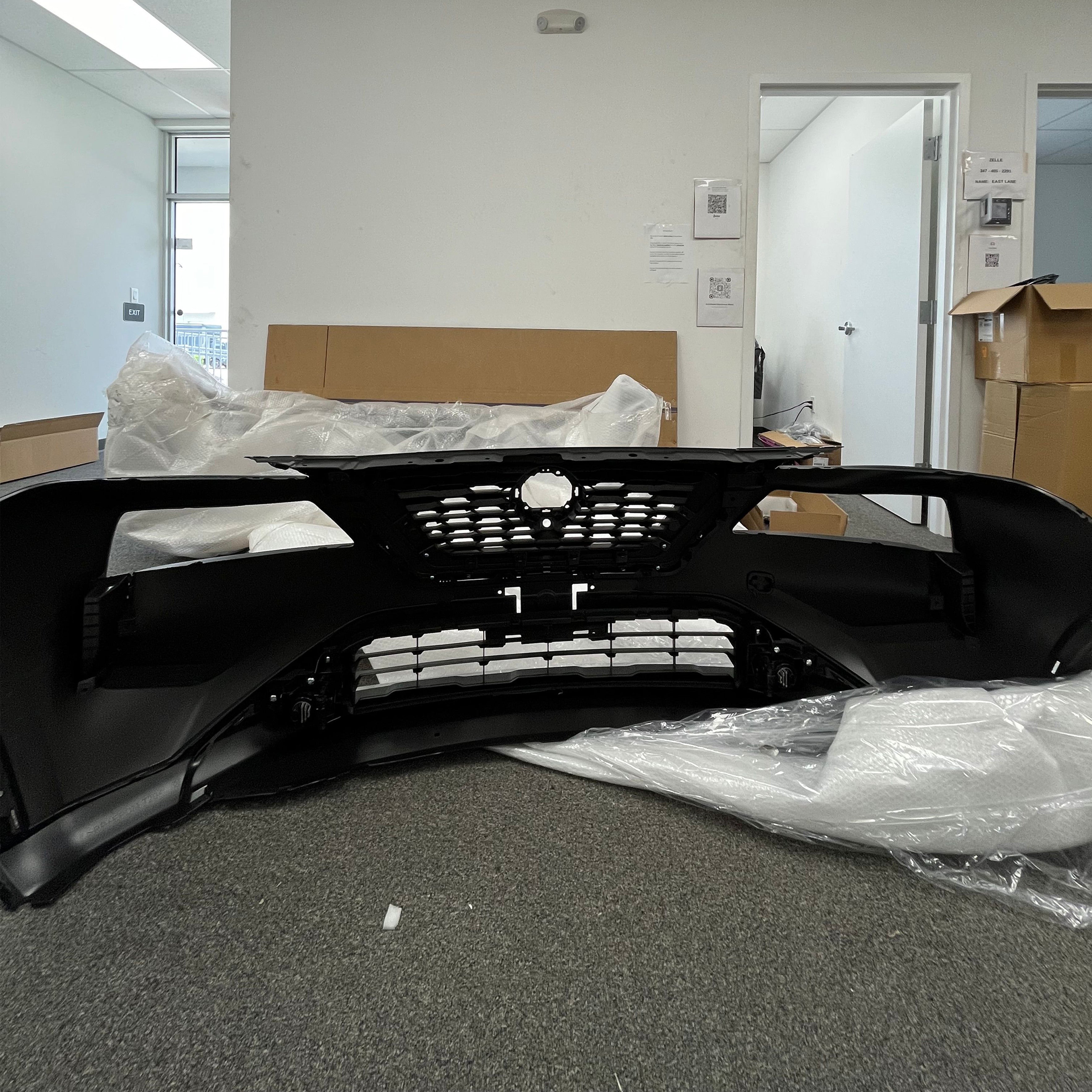 For 2021 2022 2023 Nissan Rogue Front Bumper Grille Grill Assembly Set Primed Factory