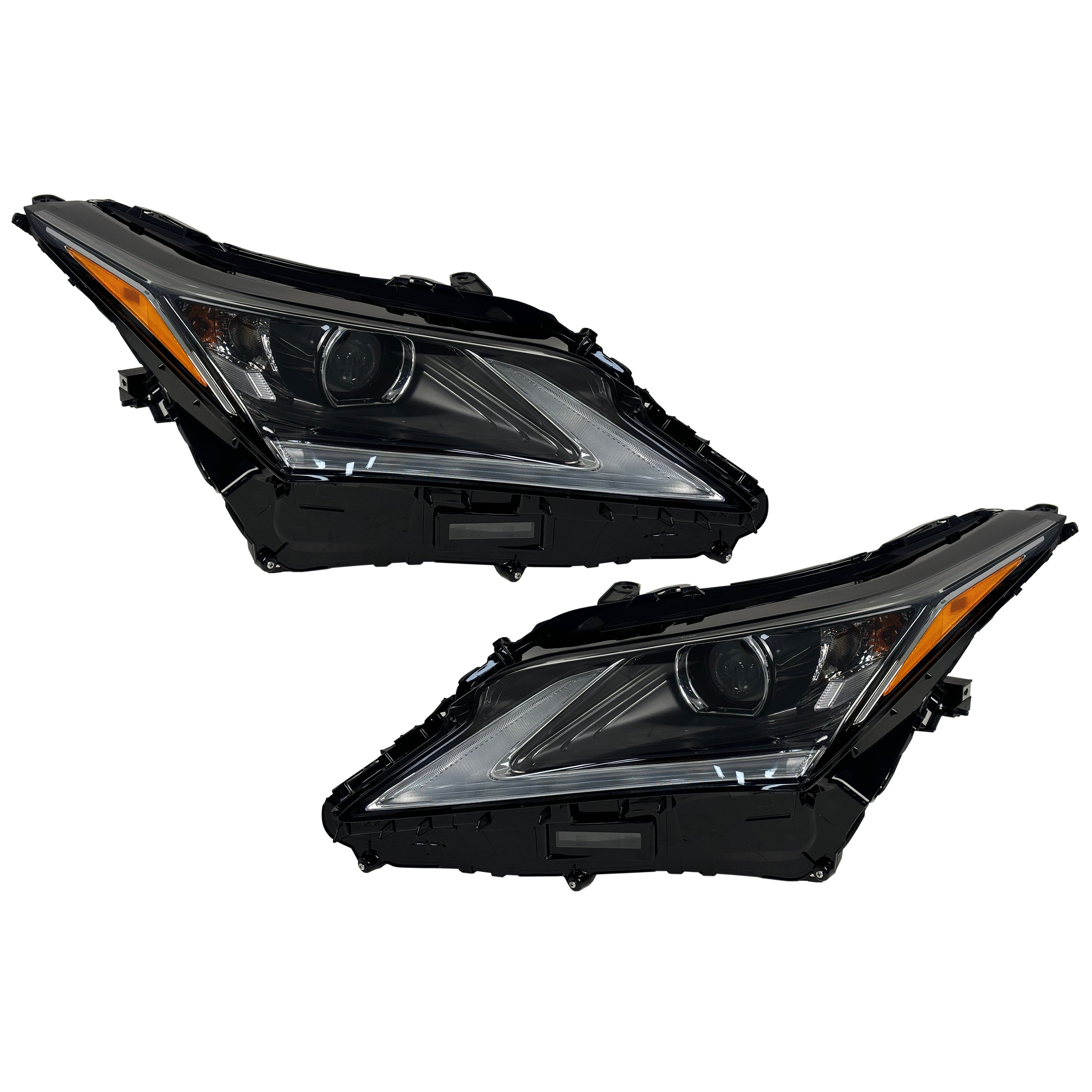 For 2016 2017 2018 2019 Lexus RX350 LED Headlight Single Projector Driver Passenger Pair Set 2Pcs