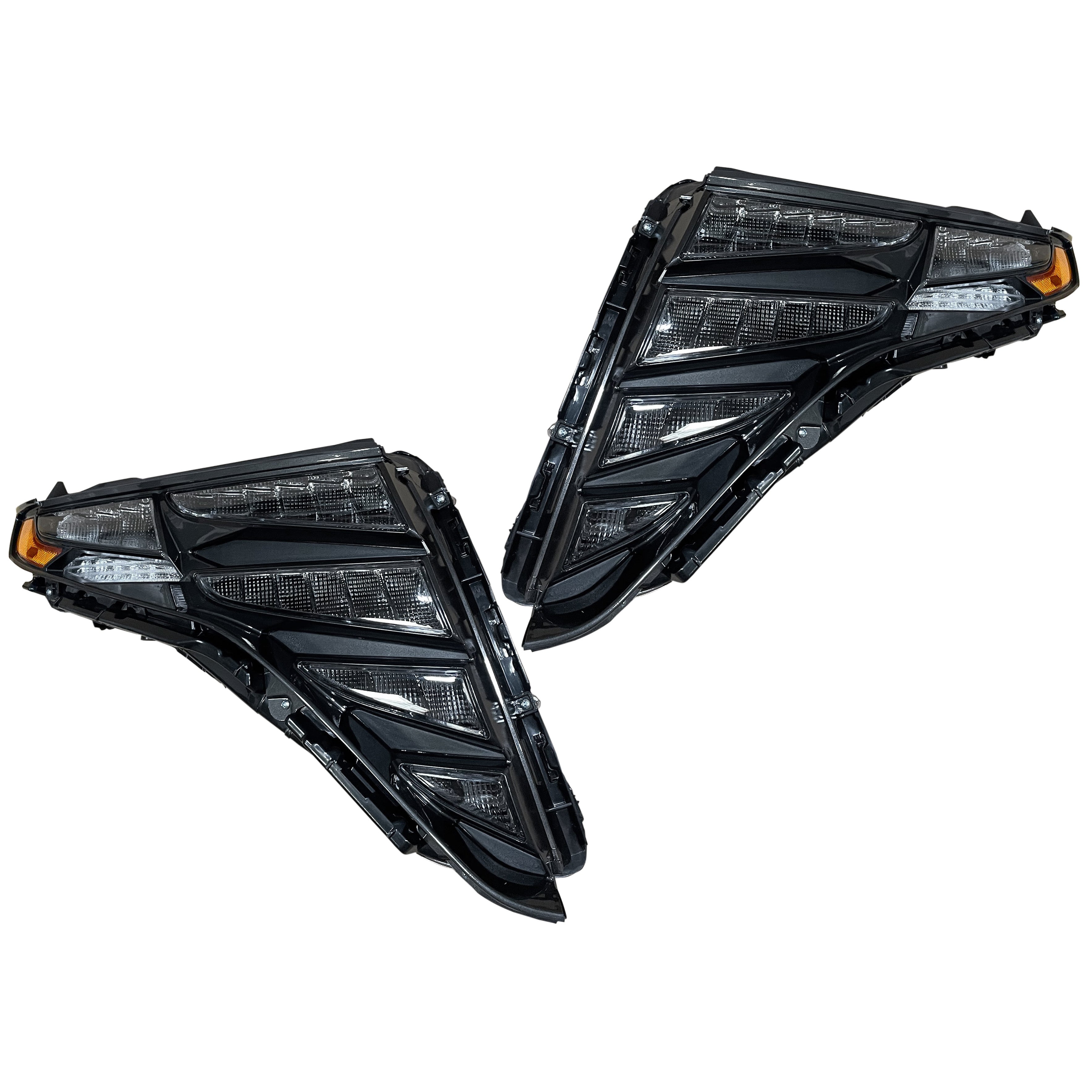 For 2022 2023 2024 Hyundai Tucson LED DRL Headlight Assembly Driver Passenger Left Right Set Pair 2Pcs