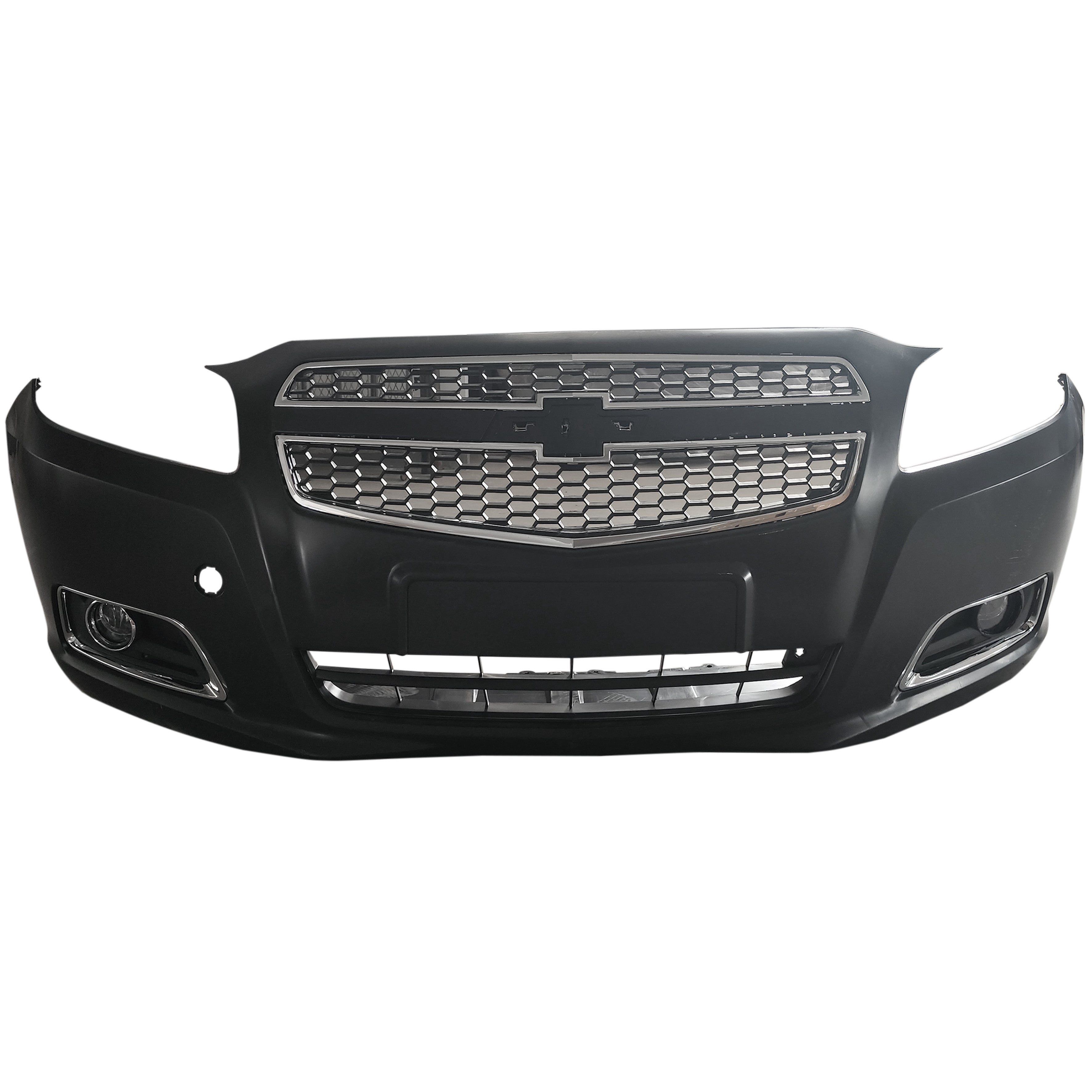 For 2013 Chevy Malibu Front Bumper Cover Fascia Set Black Primed Assembly