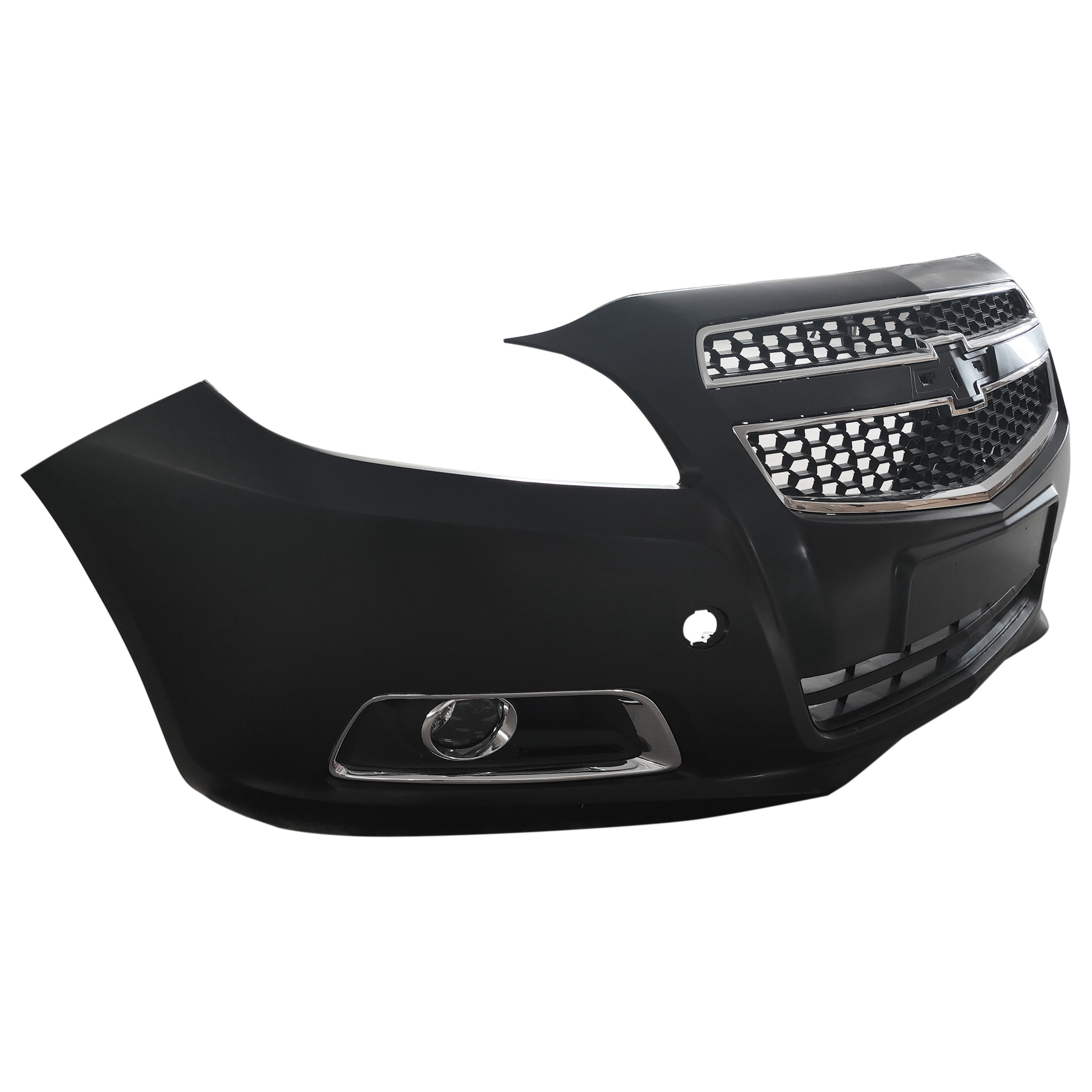 For 2013 Chevy Malibu Front Bumper Cover Fascia Set Black Primed Assembly