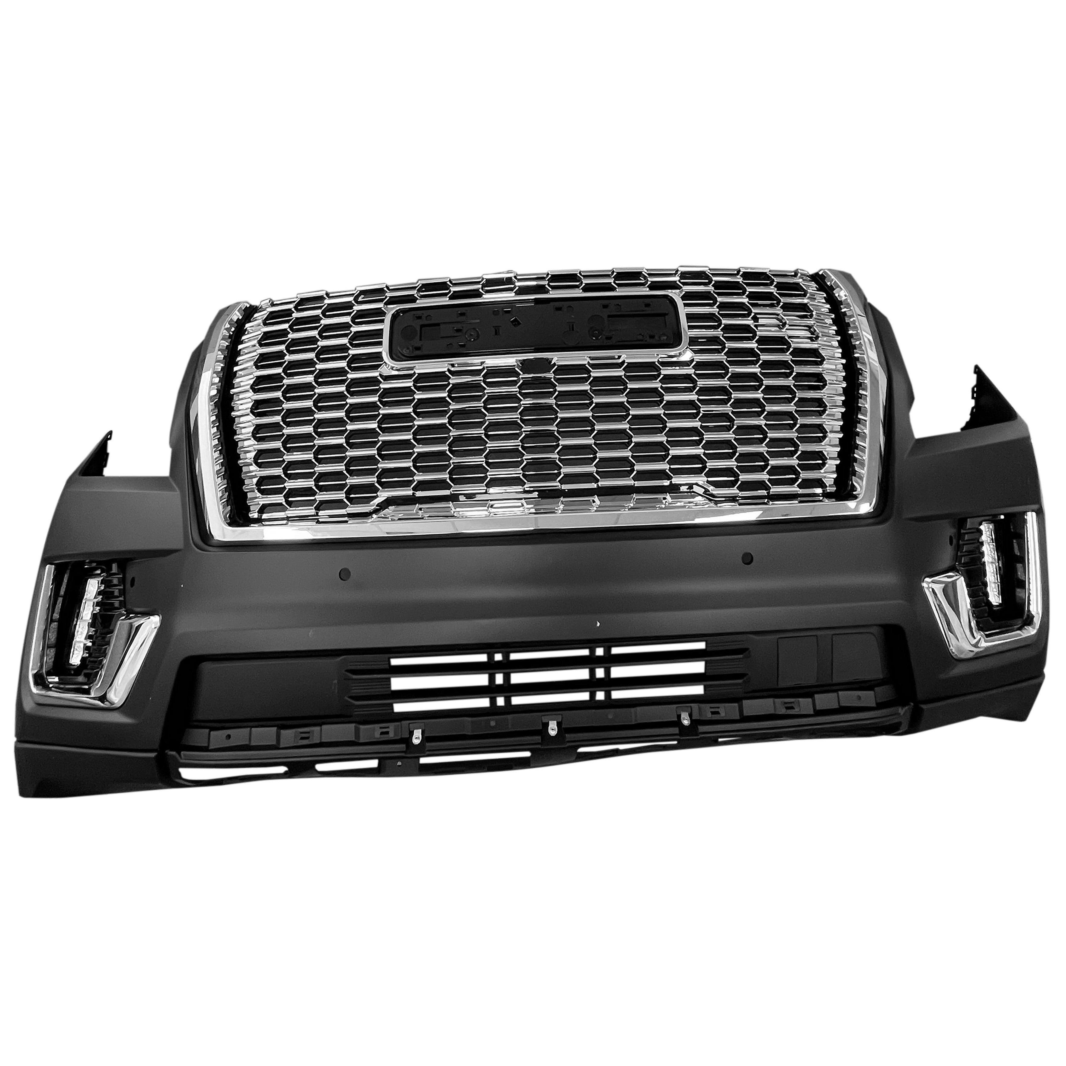 For 2021 2022 2023 GMC Yukon Complete Front Bumper Cover Fascia Set Primed Assembly