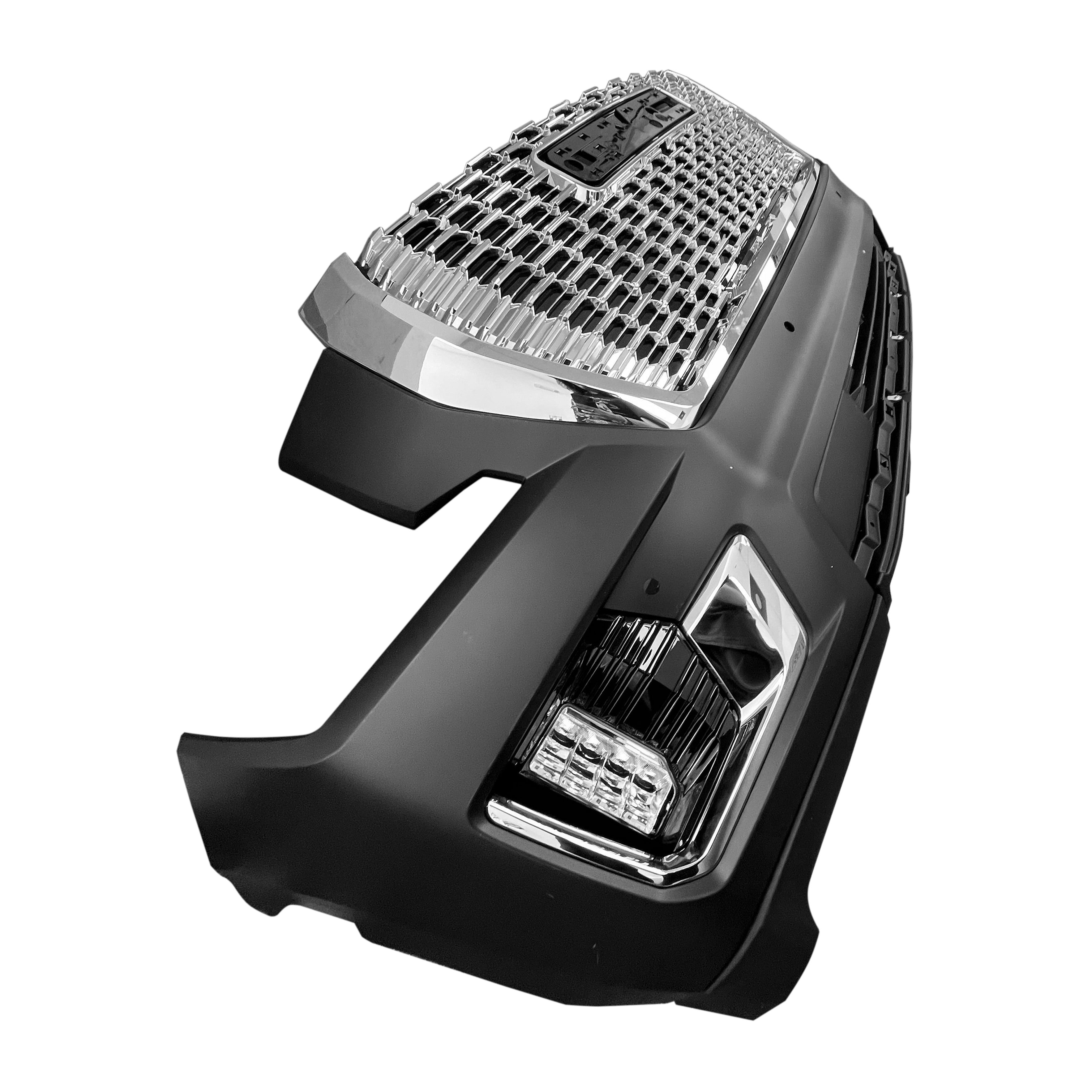 For 2021 2022 2023 GMC Yukon Complete Front Bumper Cover Fascia Set Primed Assembly