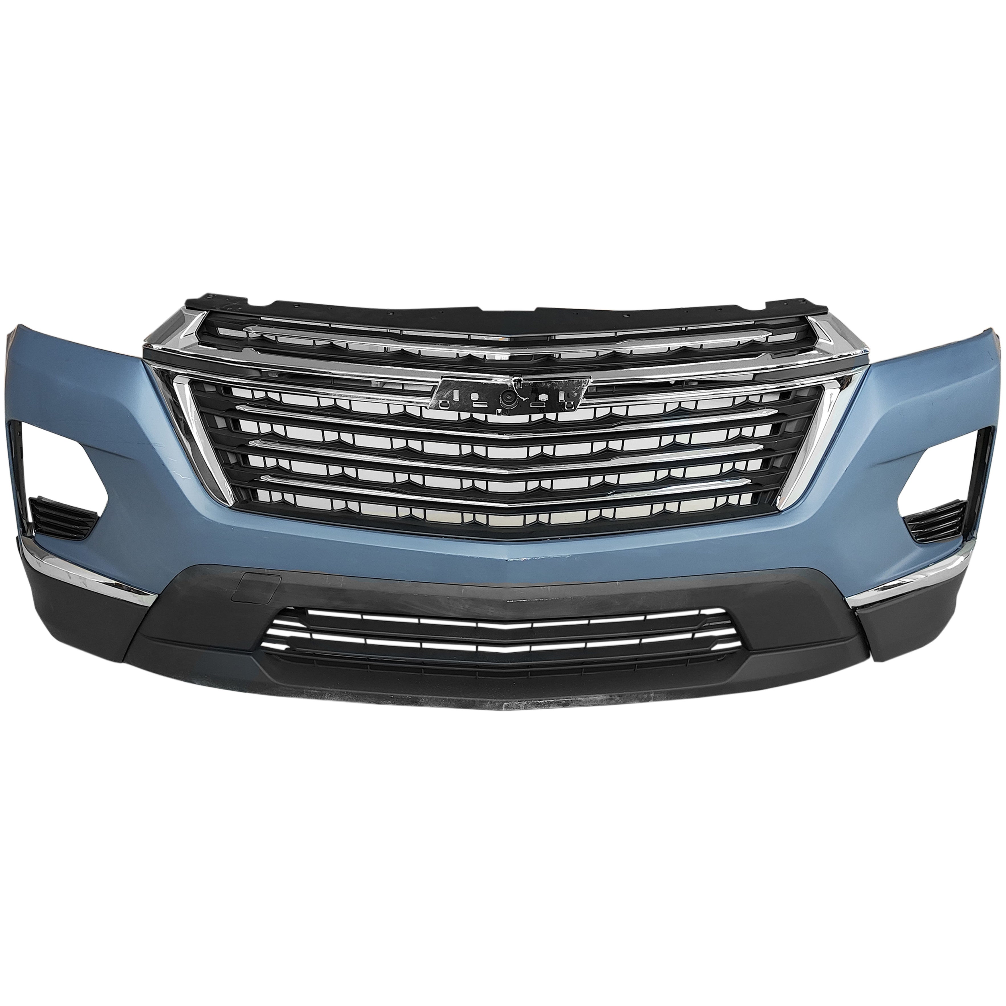 For 2022 2023 2024 Chevrolet Traverse Front Bumper Cover Fascia Primed Assembly Set