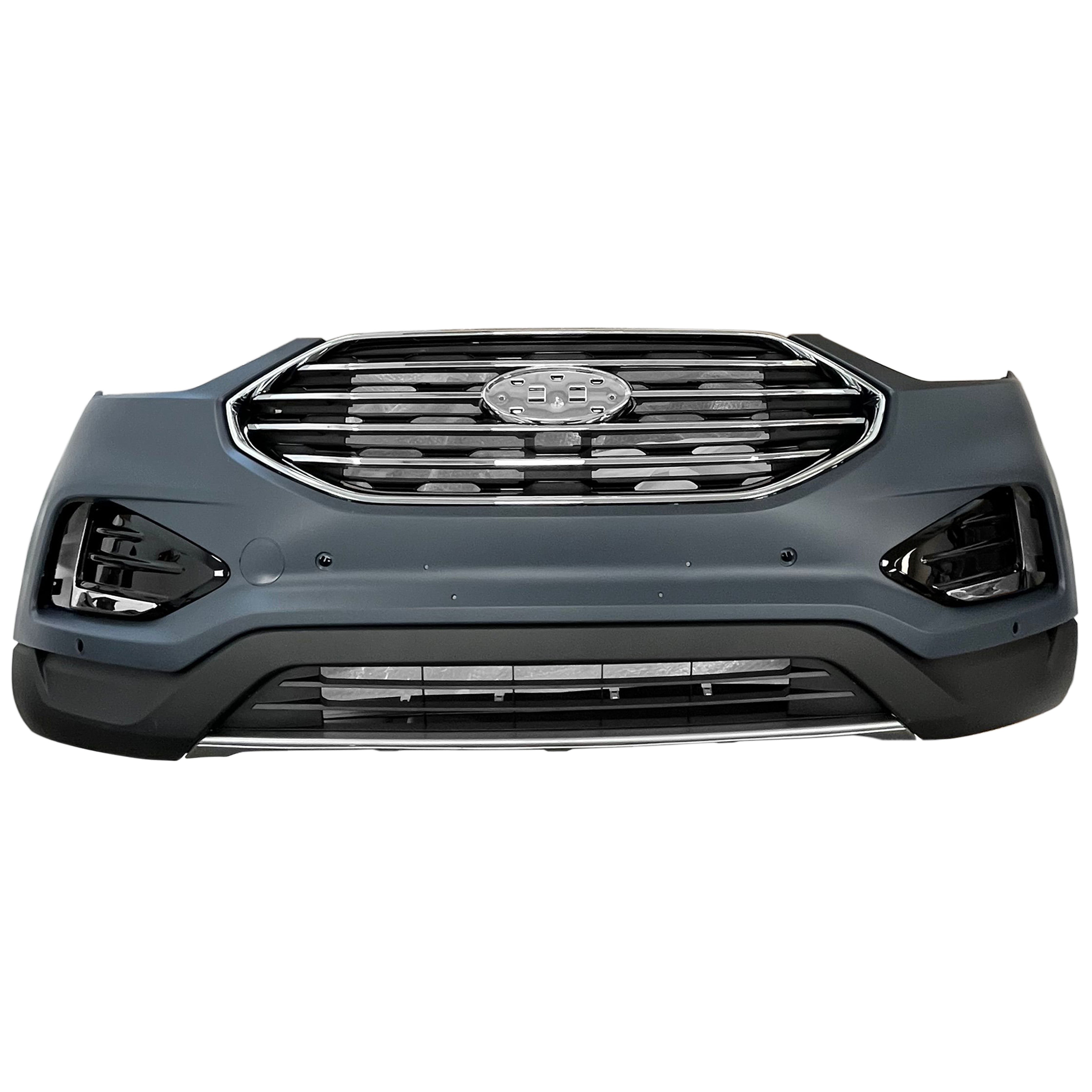 For 2020 2021 2022 Ford Edge Front Bumper Cover Fascia Assembly Set with Sensor Hole