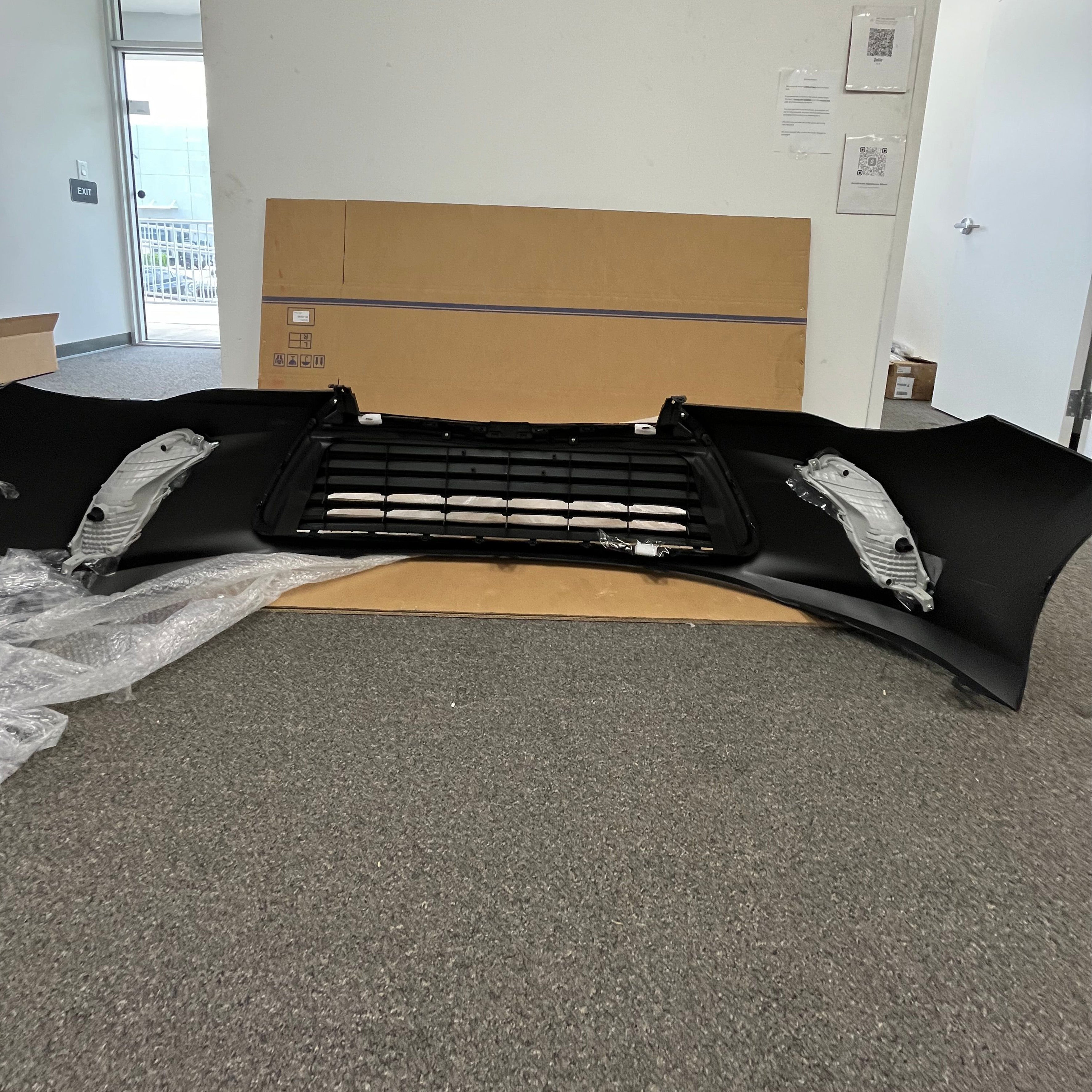 For 2015 2016 2017 Toyota Camry LE Front Bumper Cover Fascia with Grilles Assembly Set