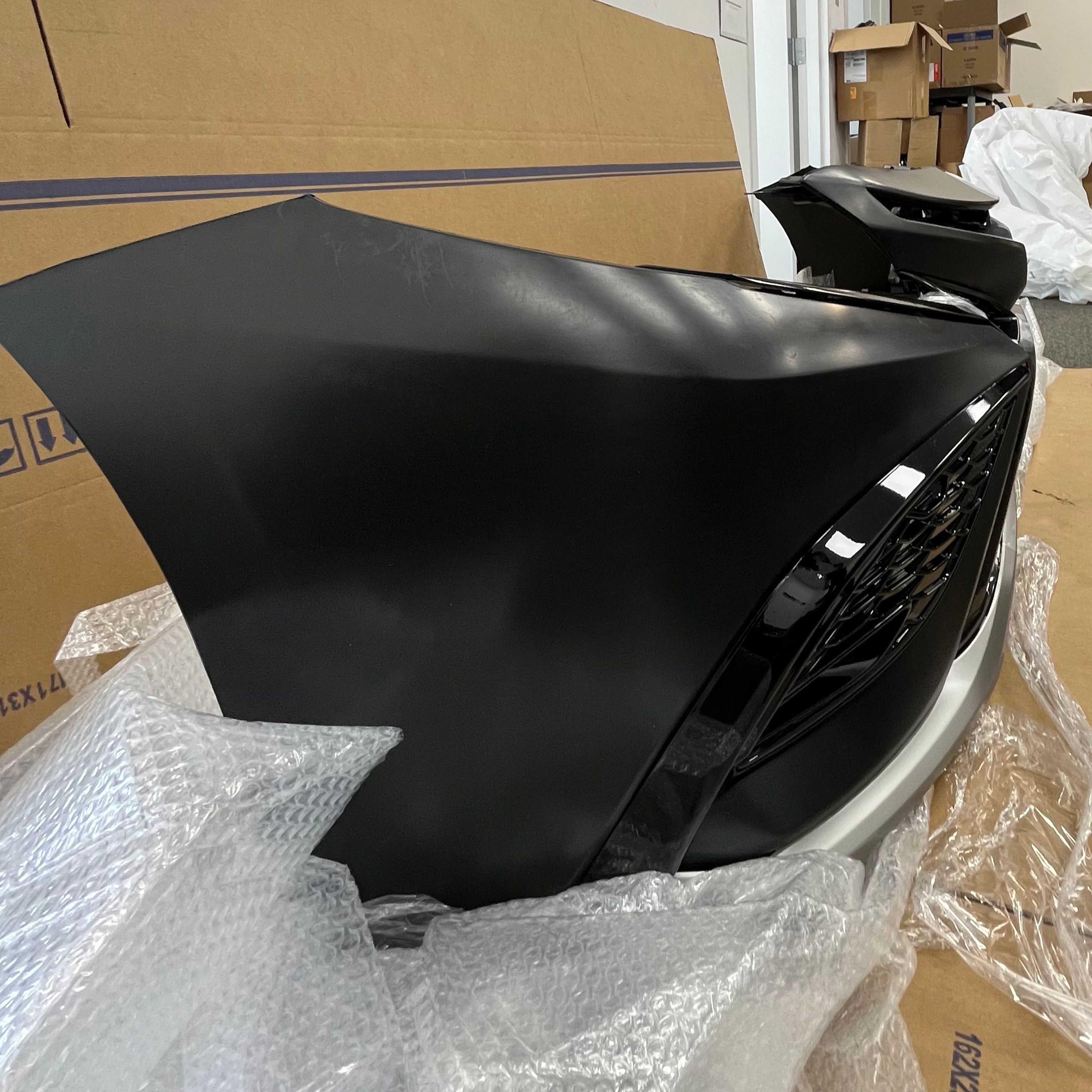 For 2021 2022 2023 2024 Toyota Camry SE Front Bumper Cover Fascia with Grilles Set Assembly