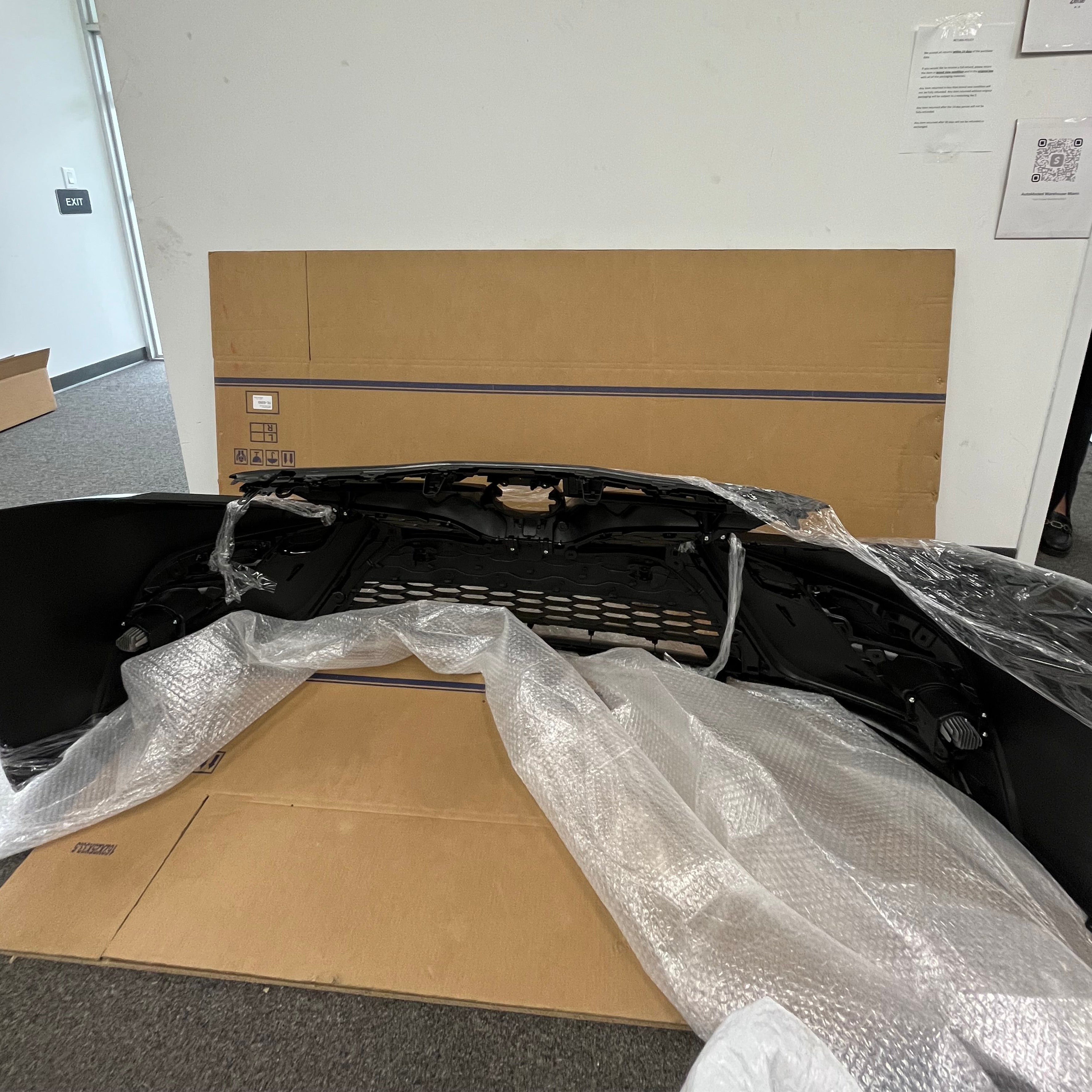 For 2021 2022 2023 2024 Toyota Camry SE Front Bumper Cover Fascia with Grilles Set Assembly