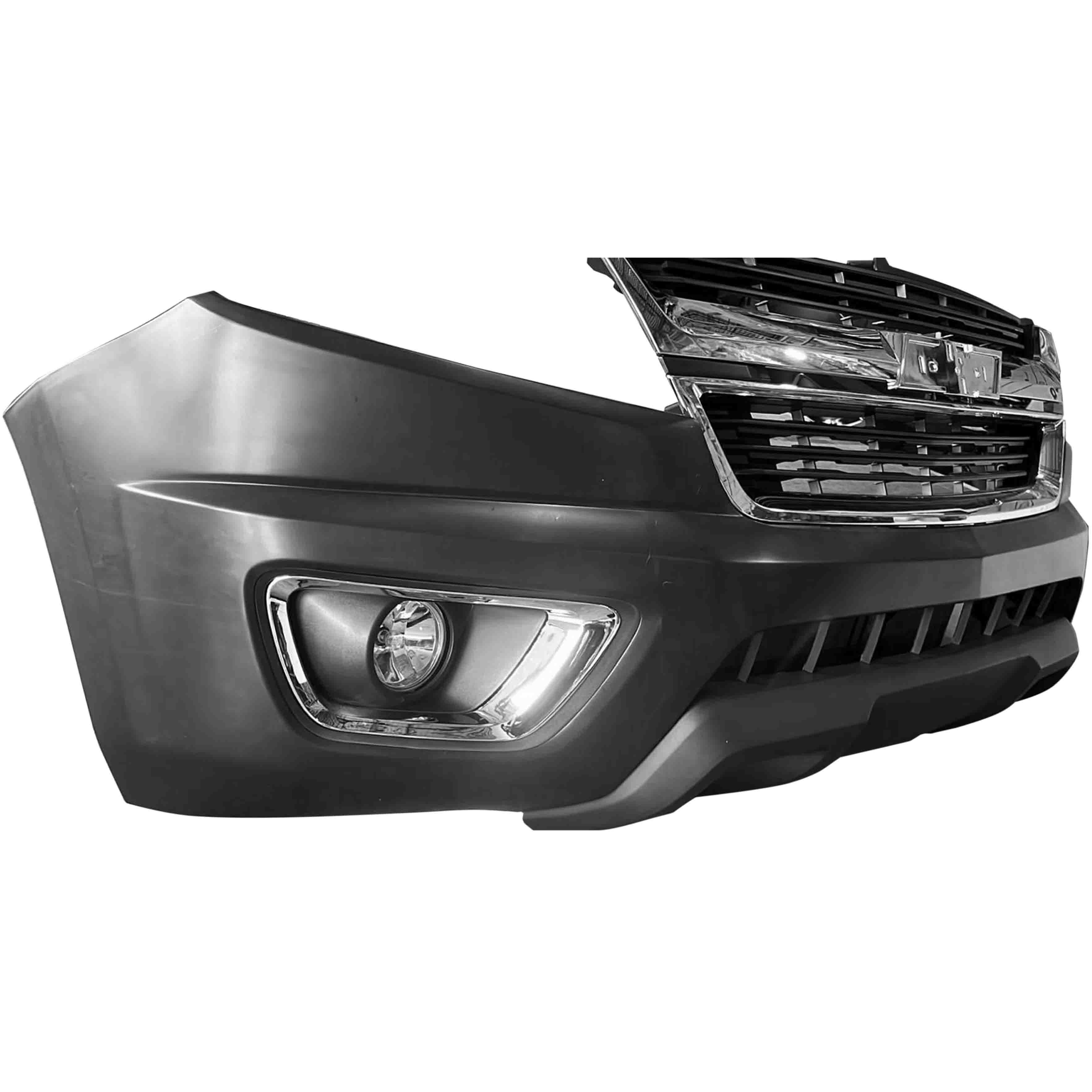 For 2015 2016 2017 2018 2019 2020 2021 Chevy Colorado Front Bumper Cover Fascia Grille Fog Assembly Set