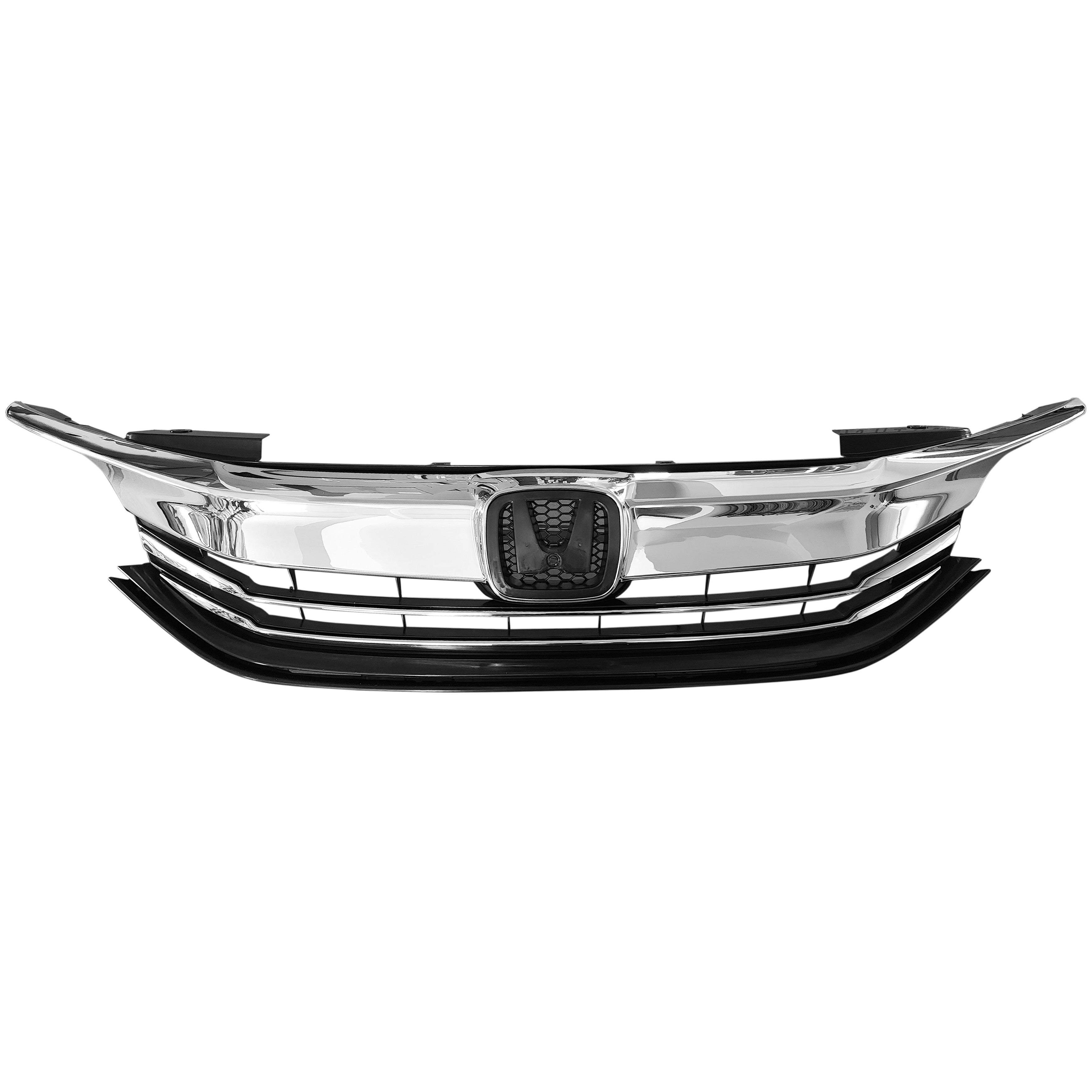 For 2016 2017 Honda Accord Sedan Front Upper Bumper Grille Grill Chrome Finish HO1200229 71121T2FA51