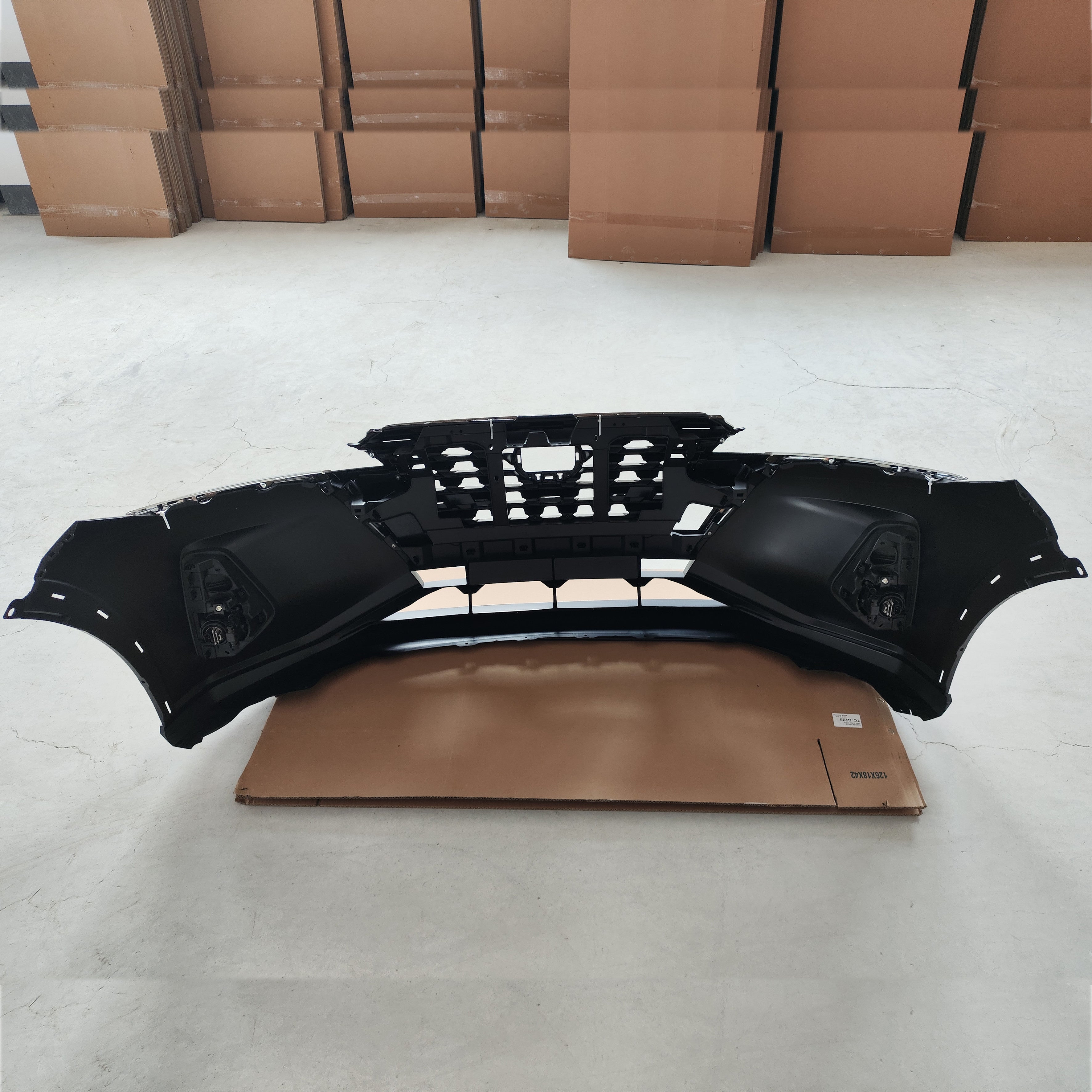 For 2021 2022 2023 2024 Nissan Kicks Front Bumper Upper Lower Grille with Fog Assembly Set