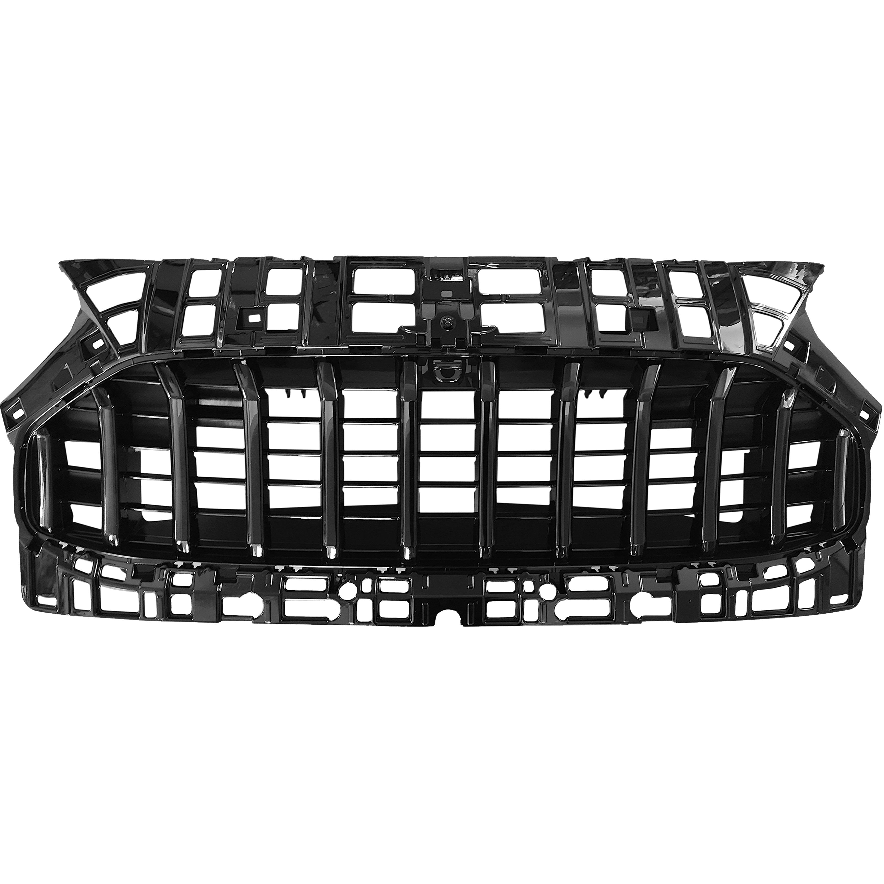 For 2023 2024 2025 Honda HRV HR-V Front Upper Grille With Sensor Hole Base Black Grill Mesh Finish