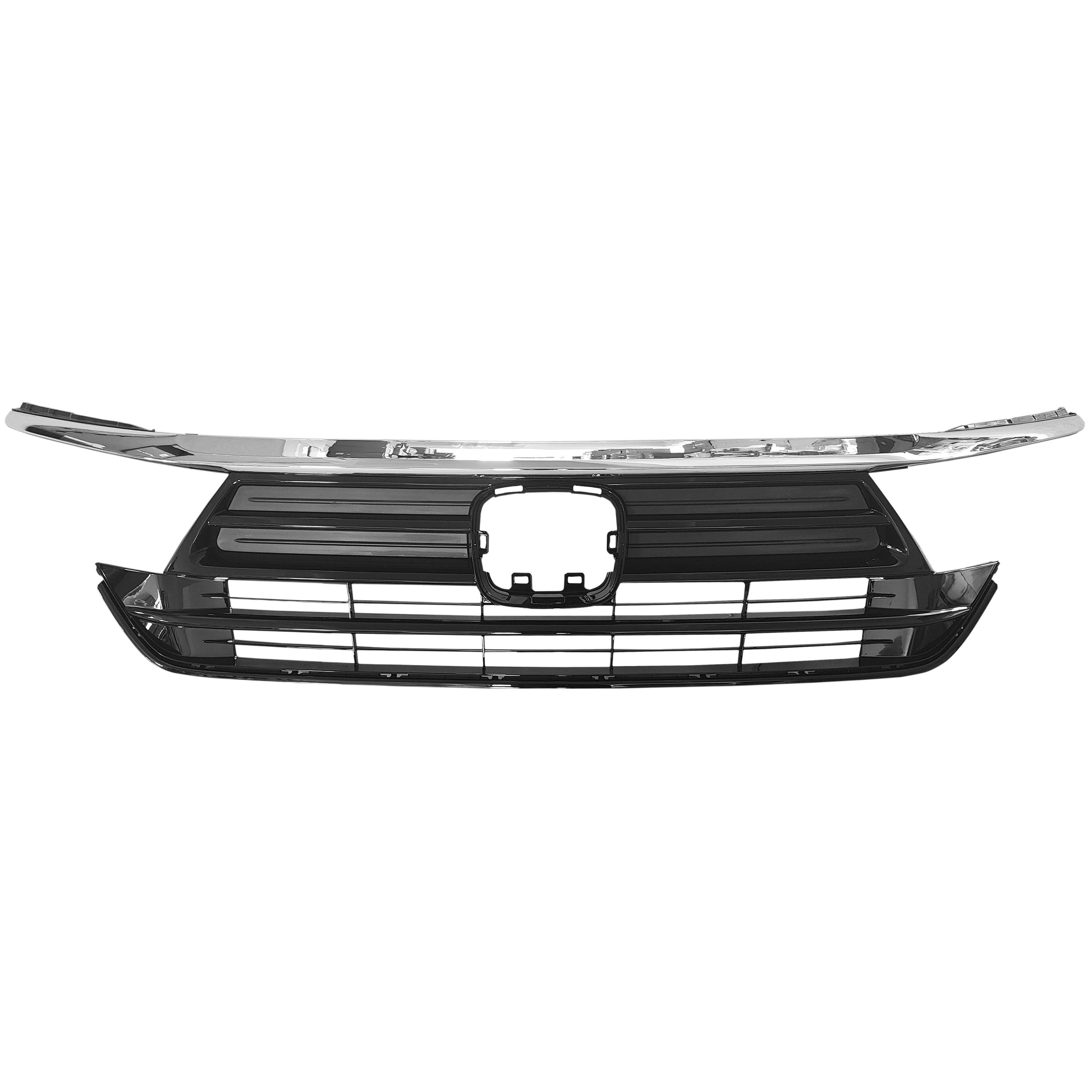 For 2021 2022 2023 2024 Honda Odyssey Front Upper Grille Grill Black Chrome Finish 71150THRA50 AX65270