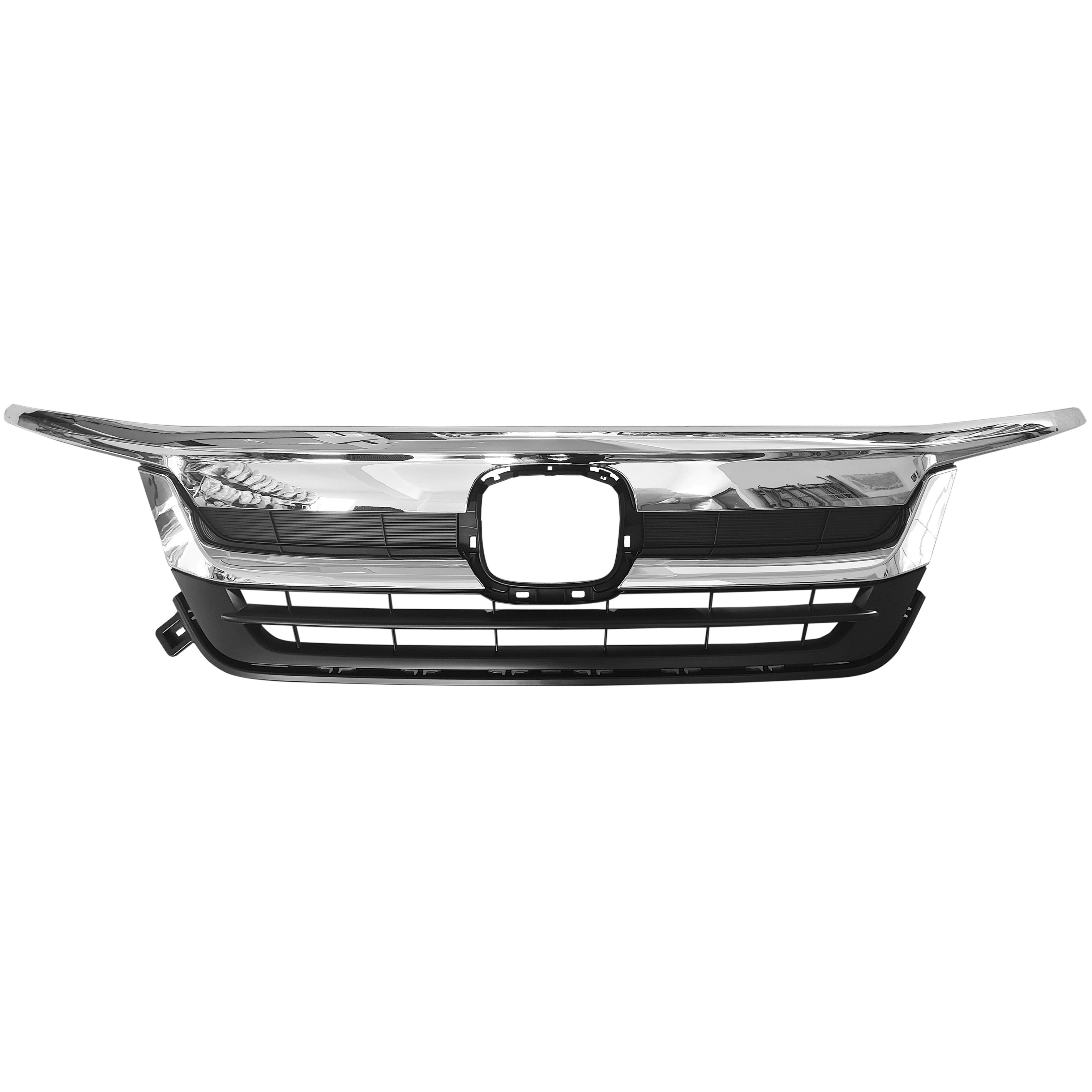 For 2019 2020 2021 2022 Honda Pilot Front Upper Grille with Molding Trim Chrome Finish Factory