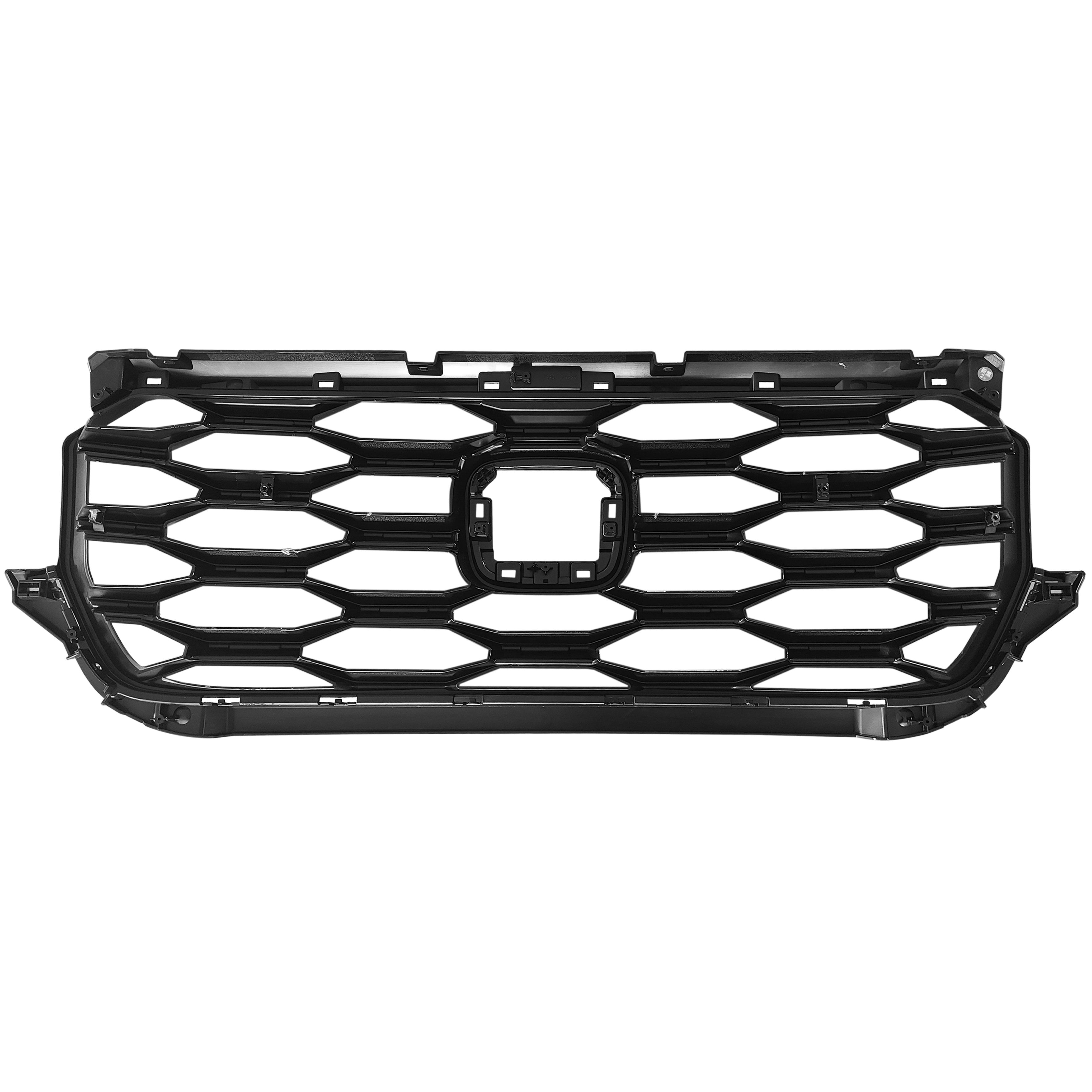 For 2022 2023 2024 Honda Passport Sport Front Upper Grille Grill with Molding & Cover Honeycomb 5pcs Set