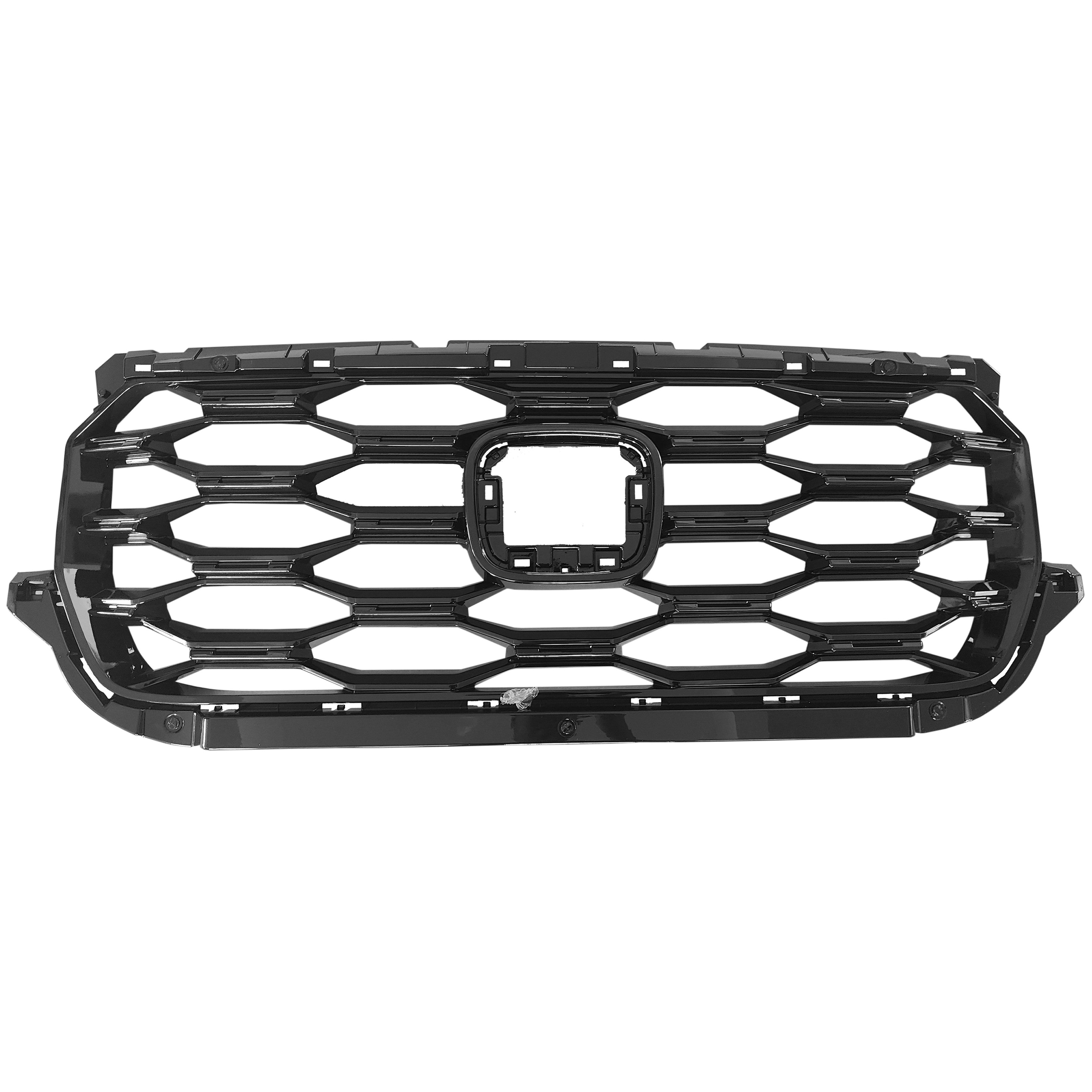 For 2022 2023 2024 Honda Passport Sport Front Upper Grille Grill with Molding & Cover Honeycomb 5pcs Set