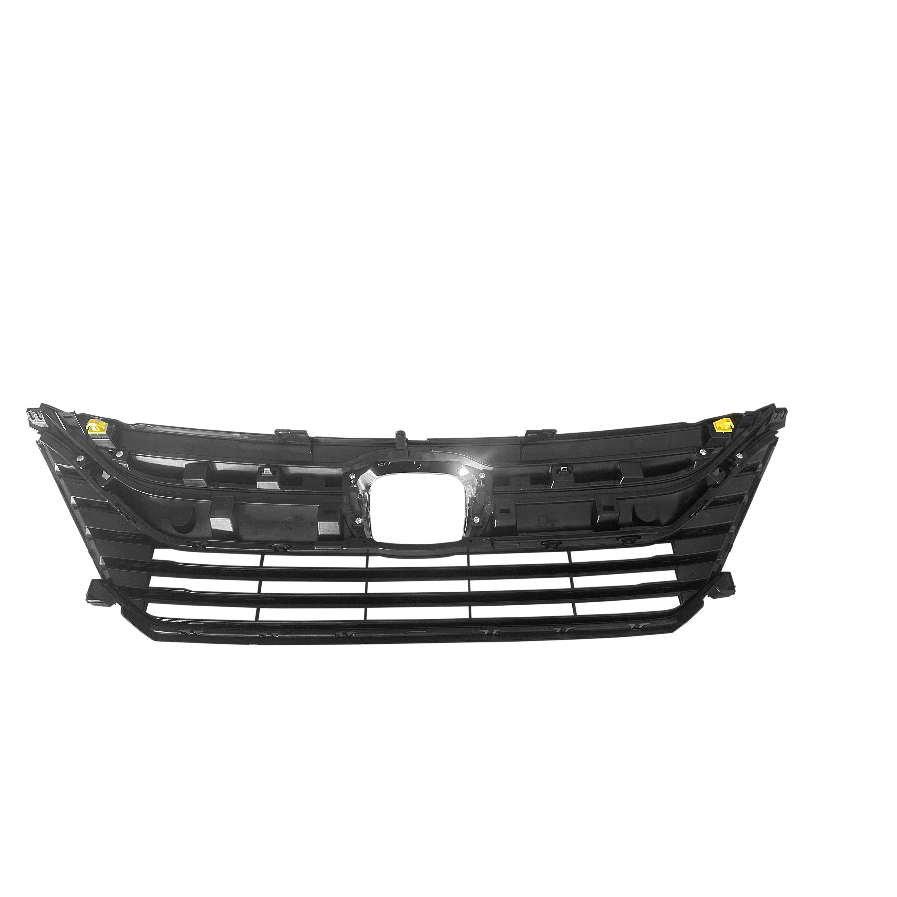 For 2018 2019 2020 Honda Odyssey Front Bumper Upper Grille with Chrome Headlight Eyelid Chrome Finish