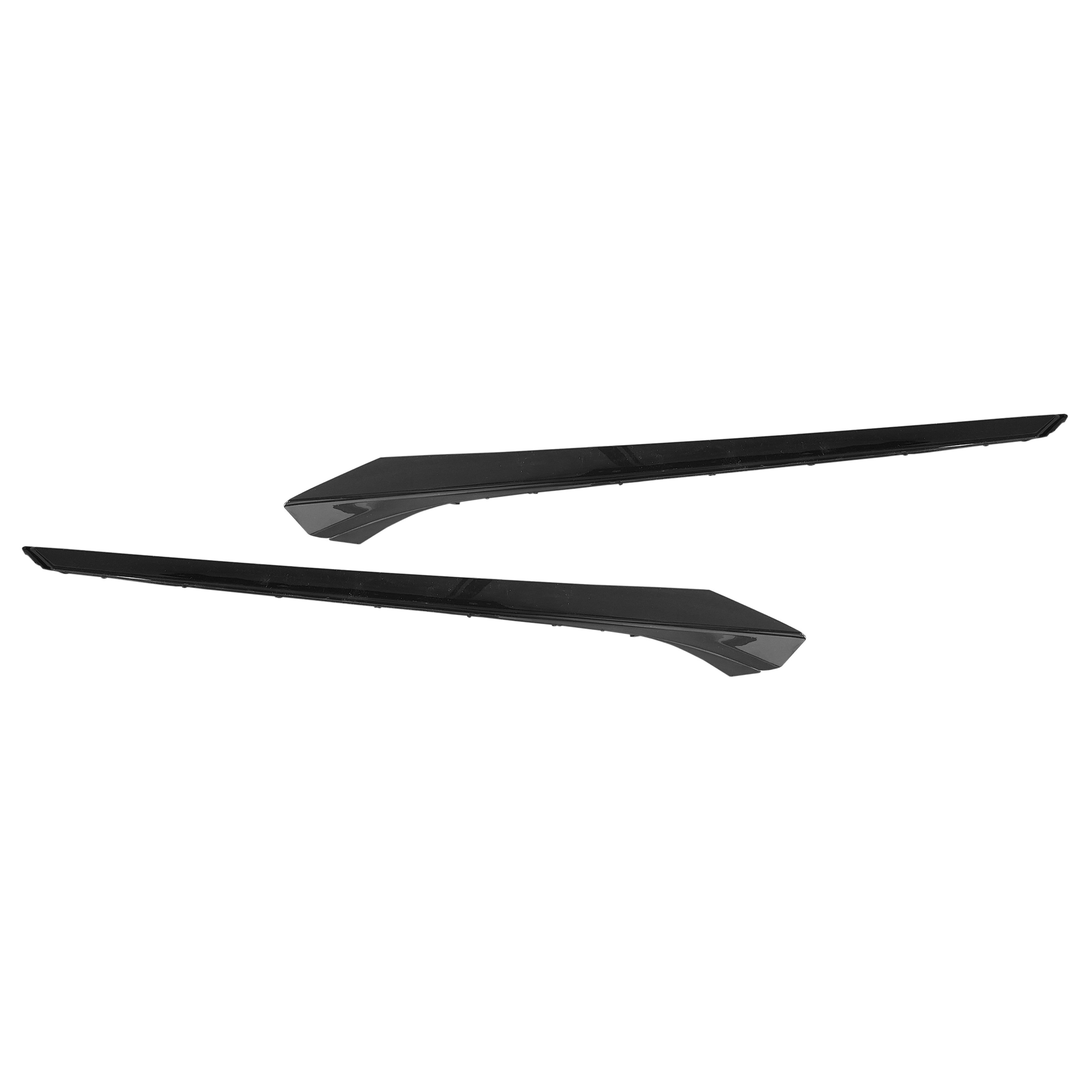 For 2019 2020 2021 Honda Civic Front Headlight Eyelid Brow Left Right Driver Passenger Side Pair Set Chrome 2Pcs