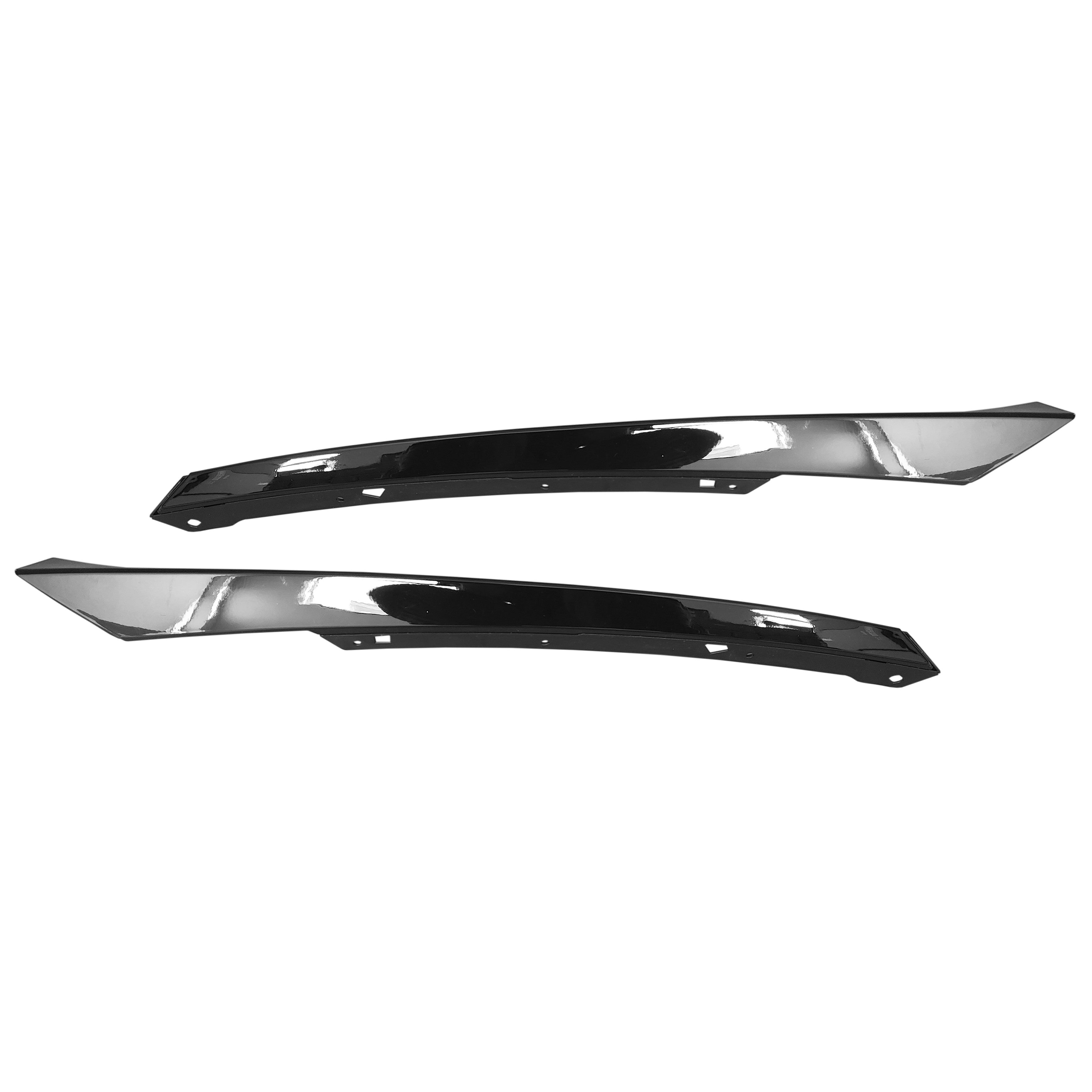 For 2019 2020 2021 Honda Civic Front Headlight Eyelid Brow Left Right Driver Passenger Side Pair Set Chrome 2Pcs